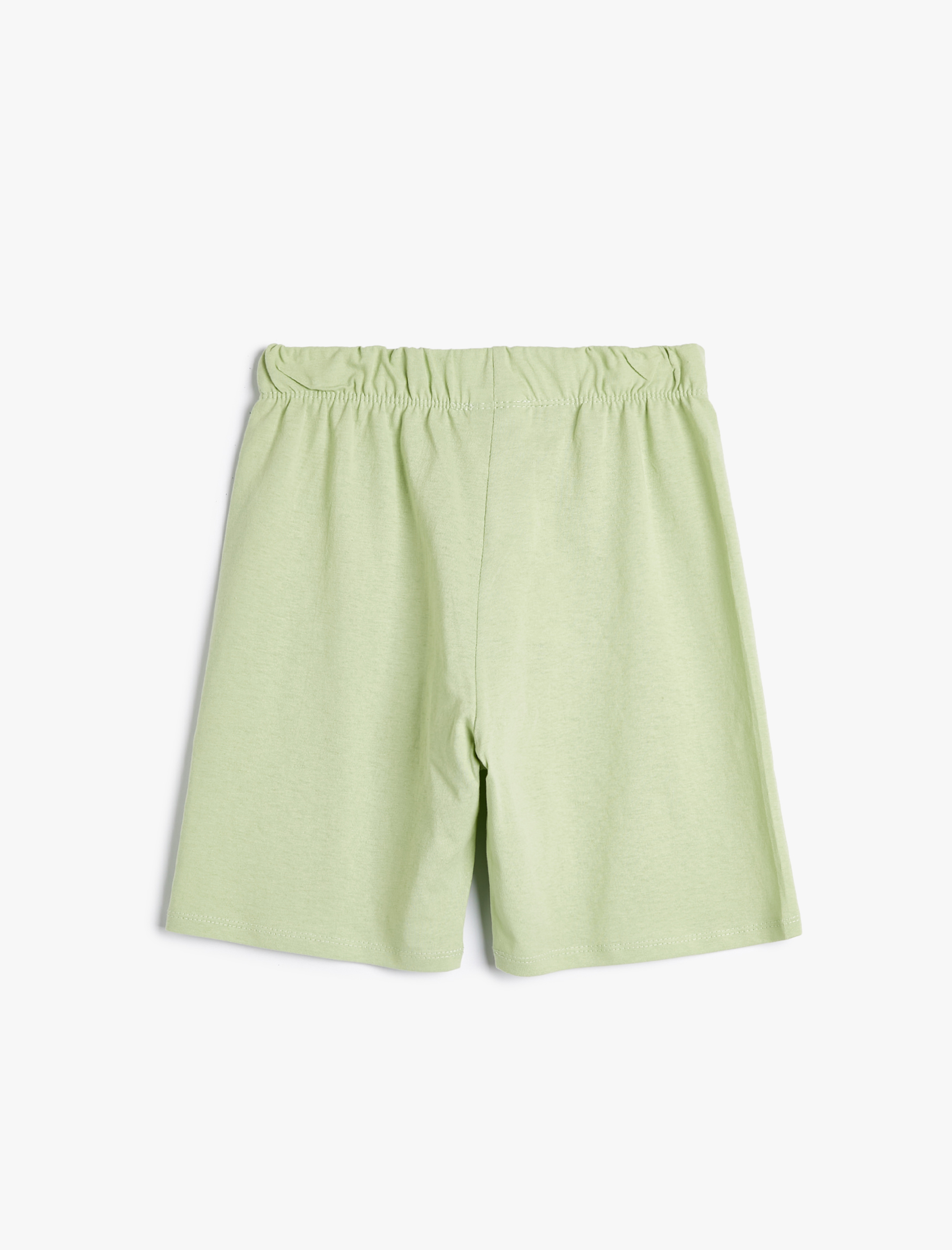  Erkek Çocuk Dinozorlu Şort Beli Bağlamalı Pamuklu