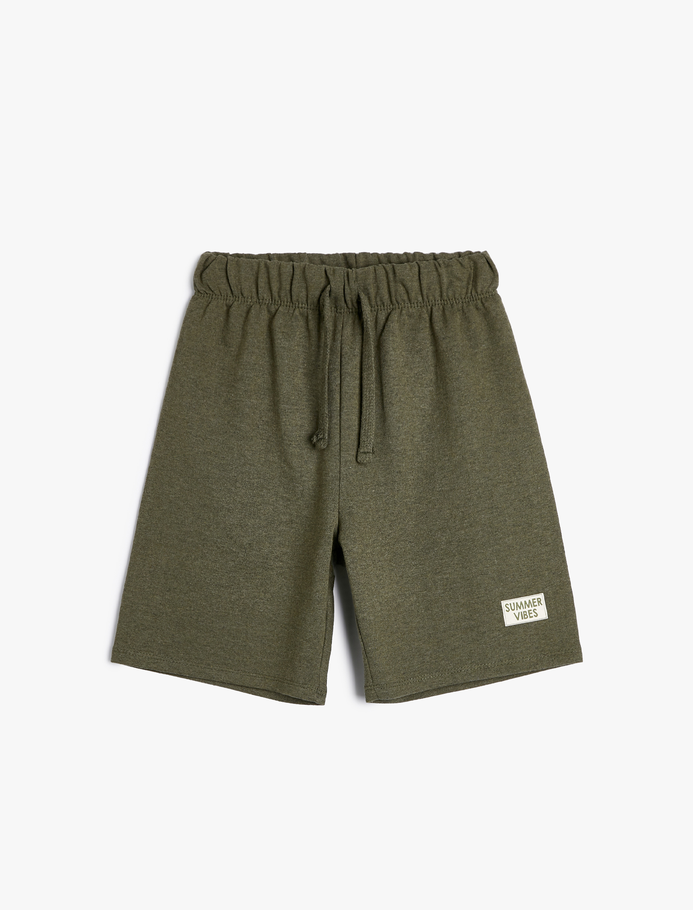  Erkek Çocuk Basic Şort Beli Bağlamalı Baskı Detaylı