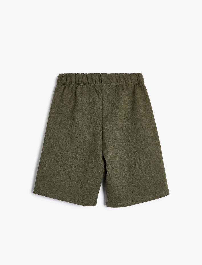 Erkek Çocuk Basic Şort Beli Bağlamalı Baskı Detaylı