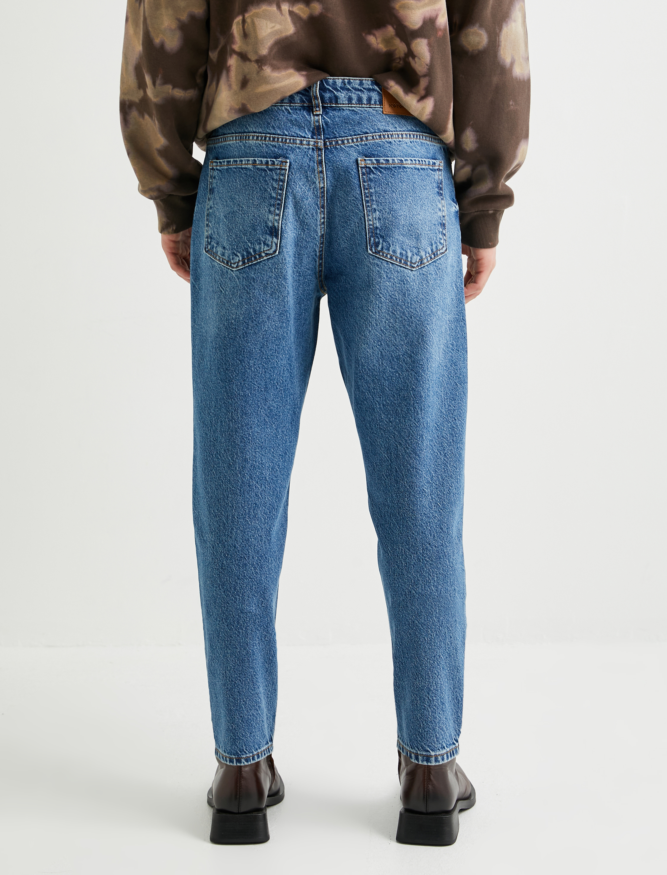   Loose Fit Bol Kot Pantolon Cepli Pamuklu Standart Bel - Steve Jean