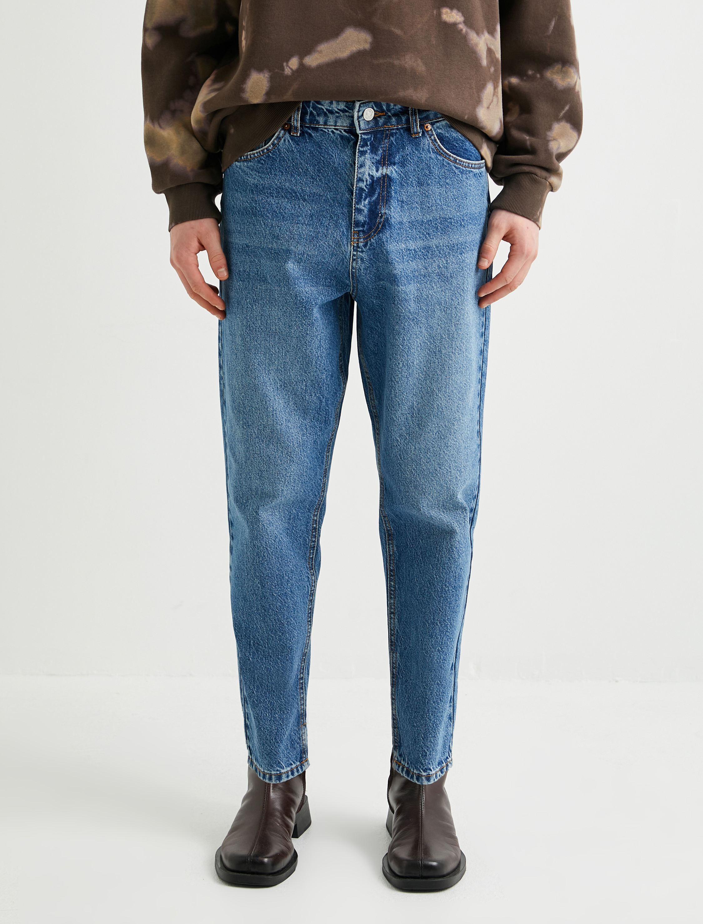   Loose Fit Bol Kot Pantolon Cepli Pamuklu Standart Bel - Steve Jean