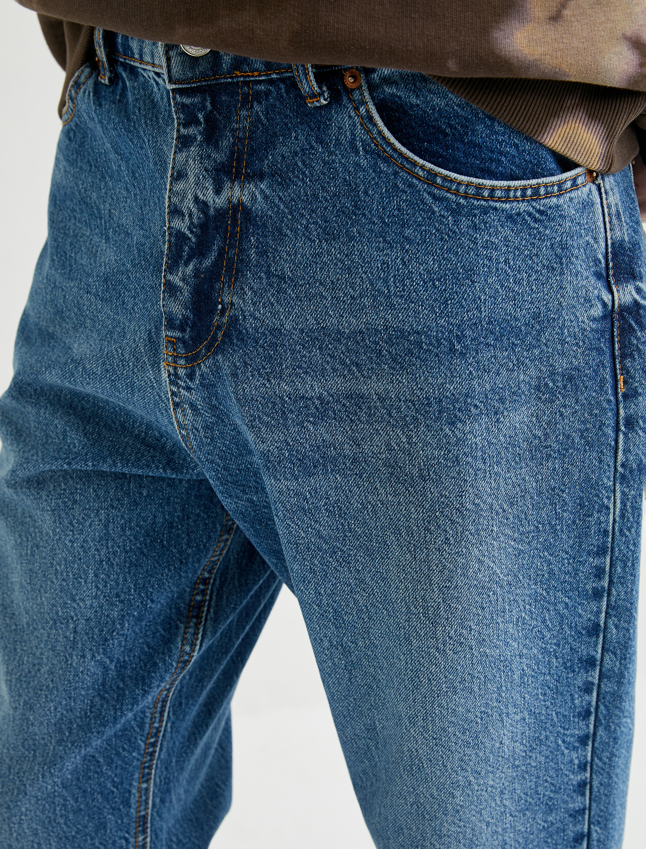   Loose Fit Bol Kot Pantolon Cepli Pamuklu Standart Bel - Steve Jean