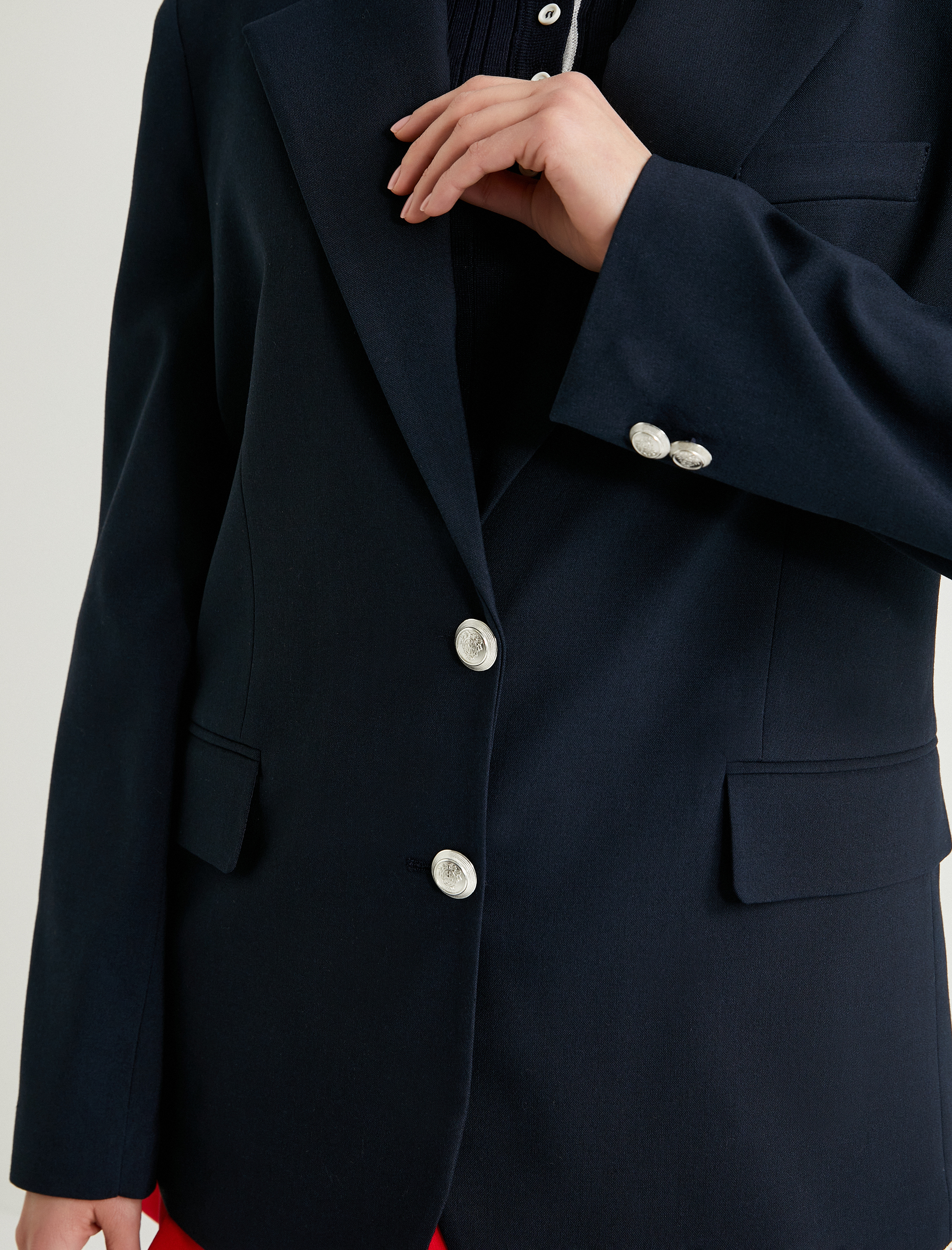   Blazer Ceket Kapaklı Cepli Düğmeli Standart Kesim