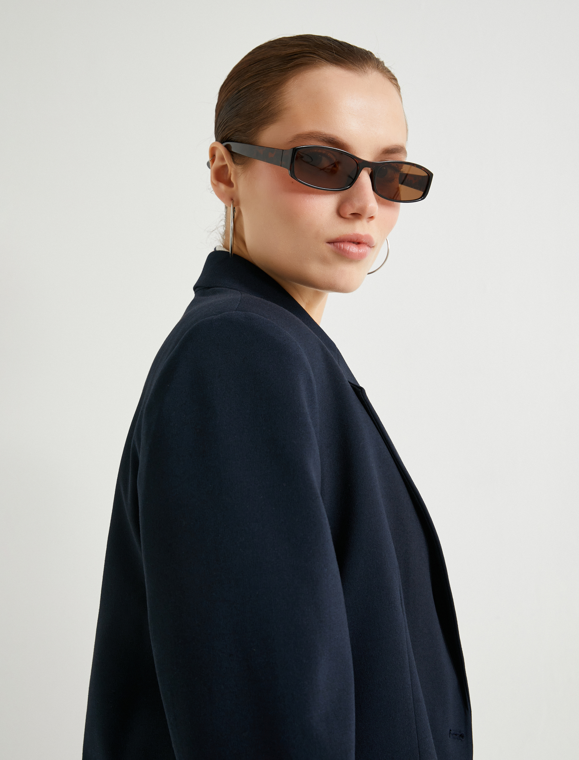   Blazer Ceket Kapaklı Cepli Düğmeli Standart Kesim