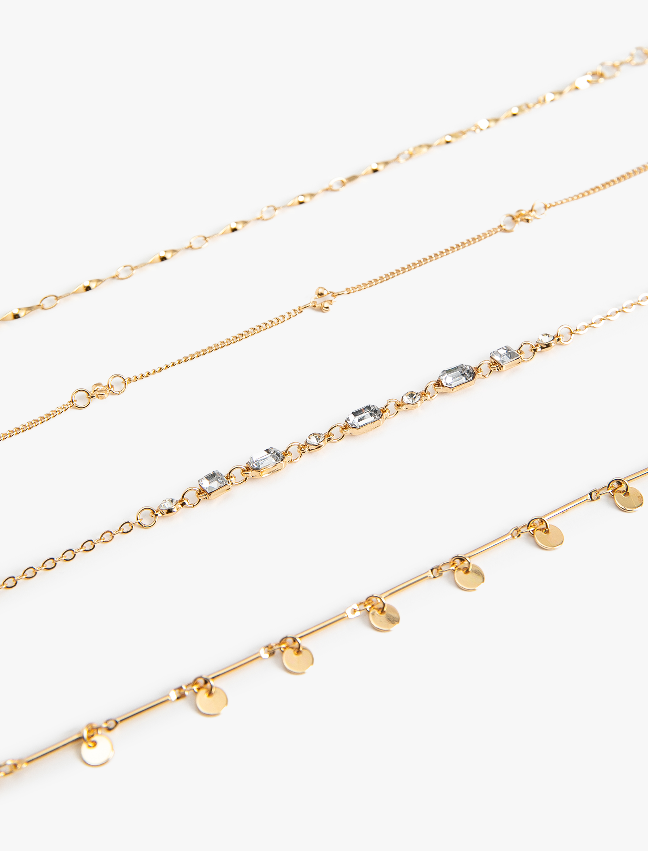  Kadın 4'lü Zincir Bileklik Seti