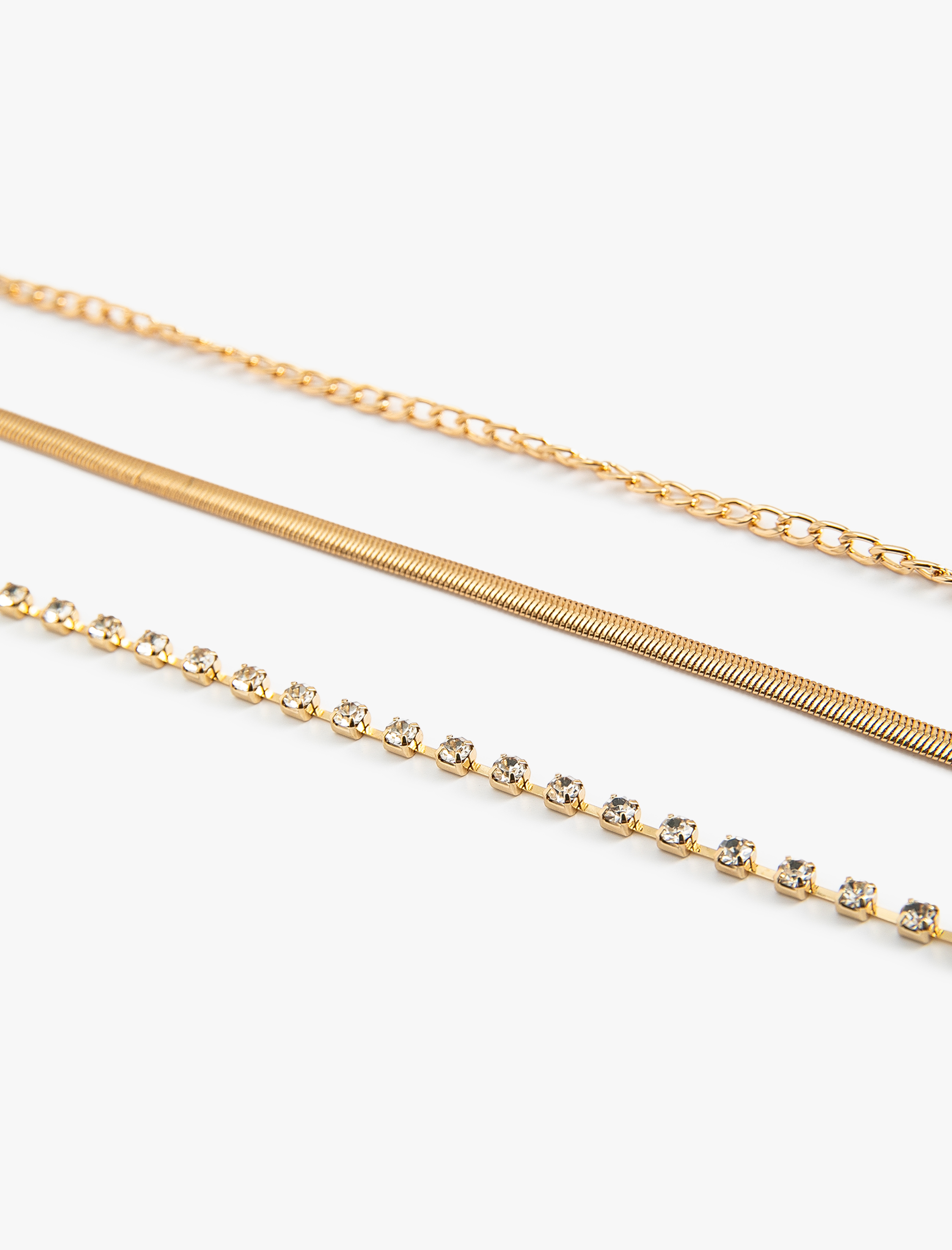  Kadın 3'lü Zincir Bileklik Seti