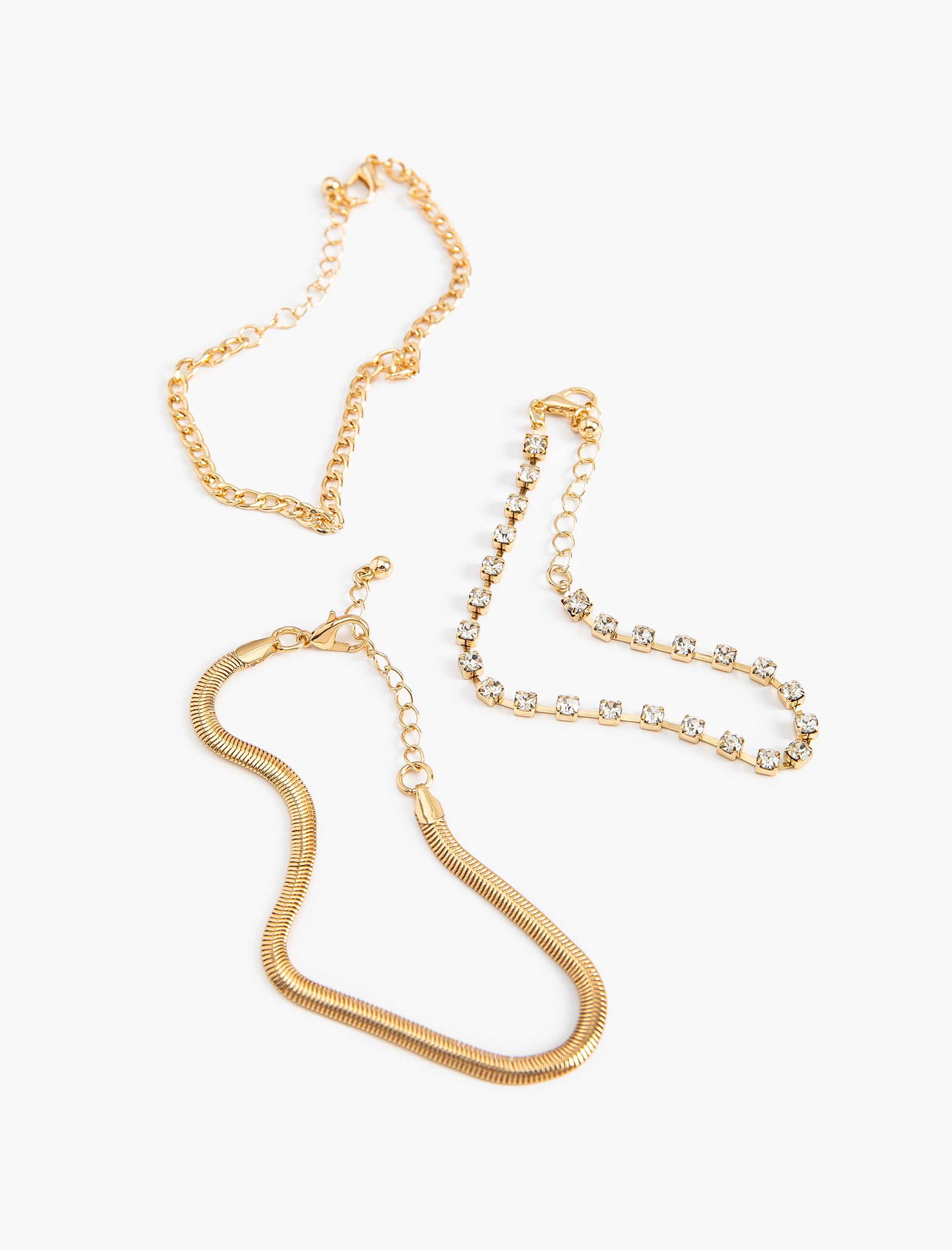  Kadın 3'lü Zincir Bileklik Seti