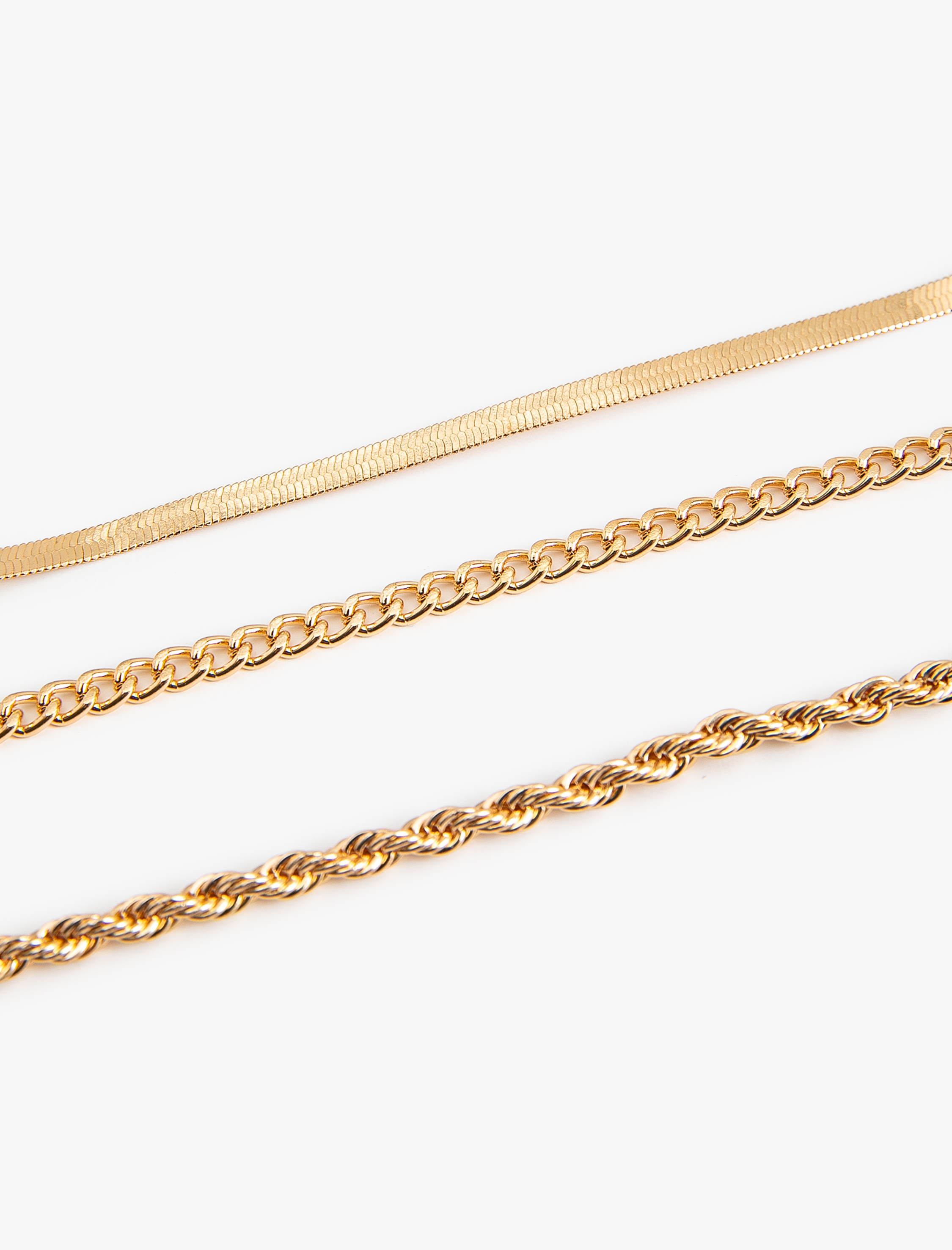  Kadın 3'lü Zincir Bileklik Seti