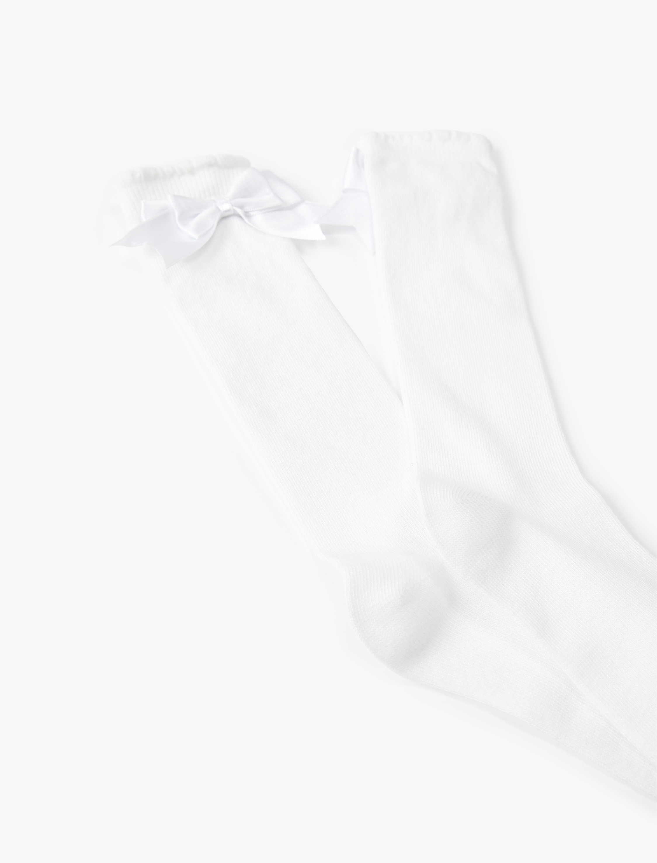  Kız Çocuk Kurdeleli Uzun Çorap