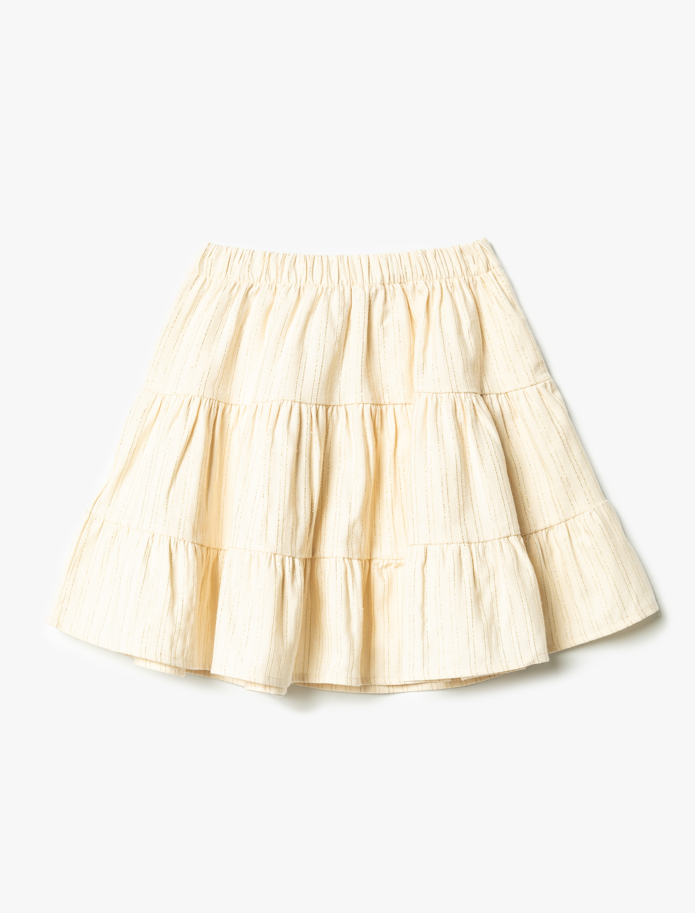  Kız Çocuk Etek Volanlı Katlı Fırfırlı Beli Lastikli Pamuklu