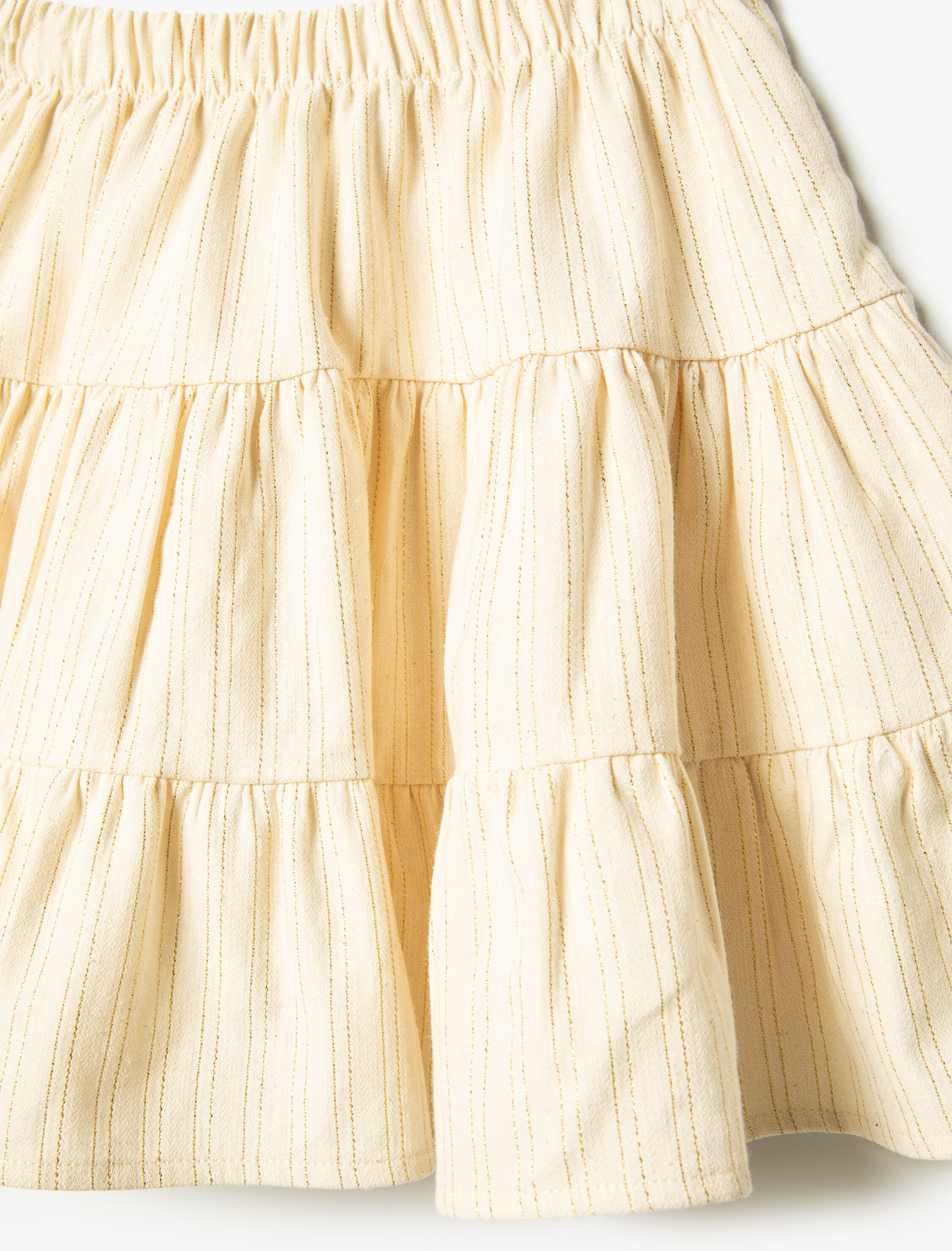  Kız Çocuk Etek Volanlı Katlı Fırfırlı Beli Lastikli Pamuklu