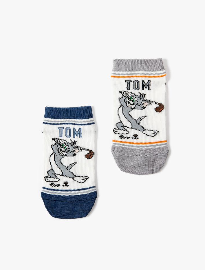 Erkek Çocuk 3'lü Tom ve Jerry Baskılı Çorap Seti Lisanslı