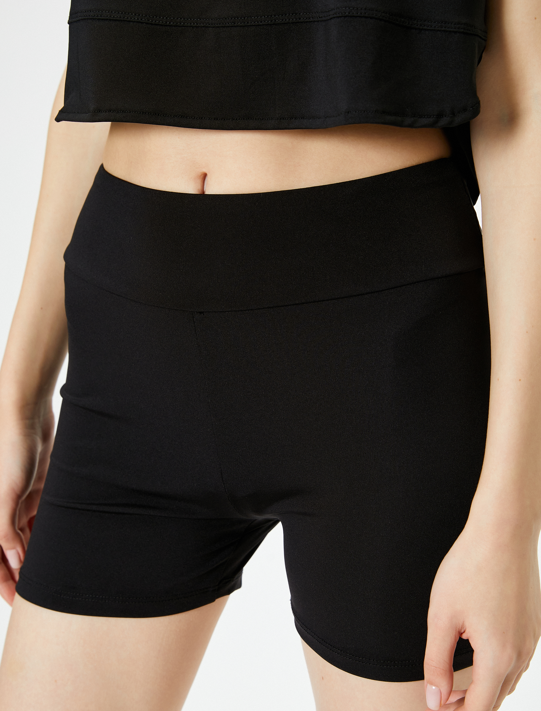   Spor Mini Tayt Standart Bel Slim Fit