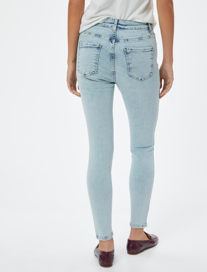   Dar Paça Yüksek Bel Kot Pantolon - Carmen Skinny Jeans