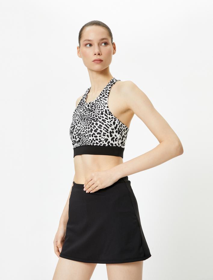  Tenis Eteği Taytlı Yüksek Bel Slim Fit