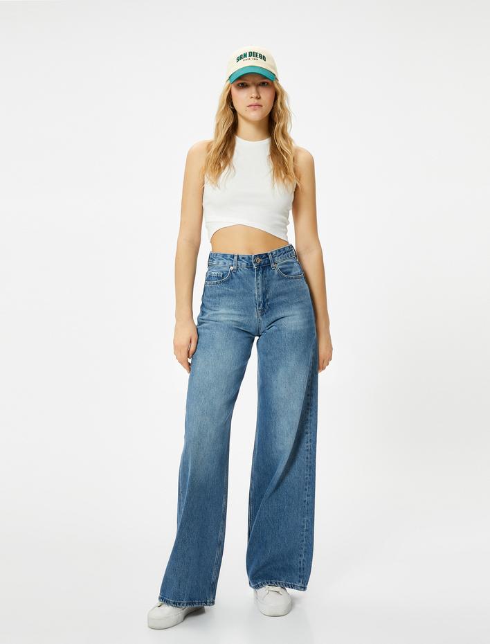  Crop Fitilli Atlet Asimetrik Kesim Bisiklet Yaka