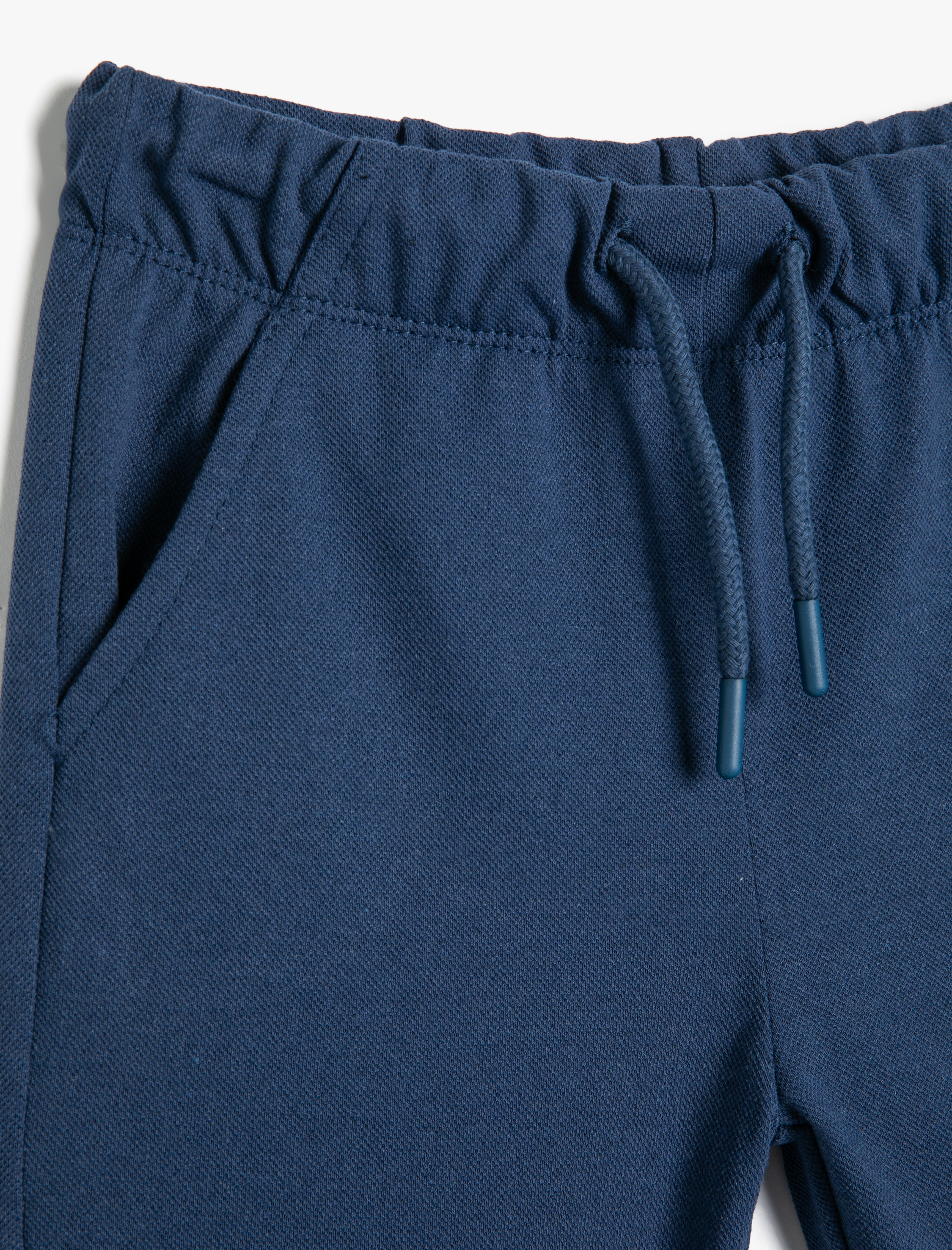  Erkek Çocuk Basic Şort Beli Bağlamalı Cepli