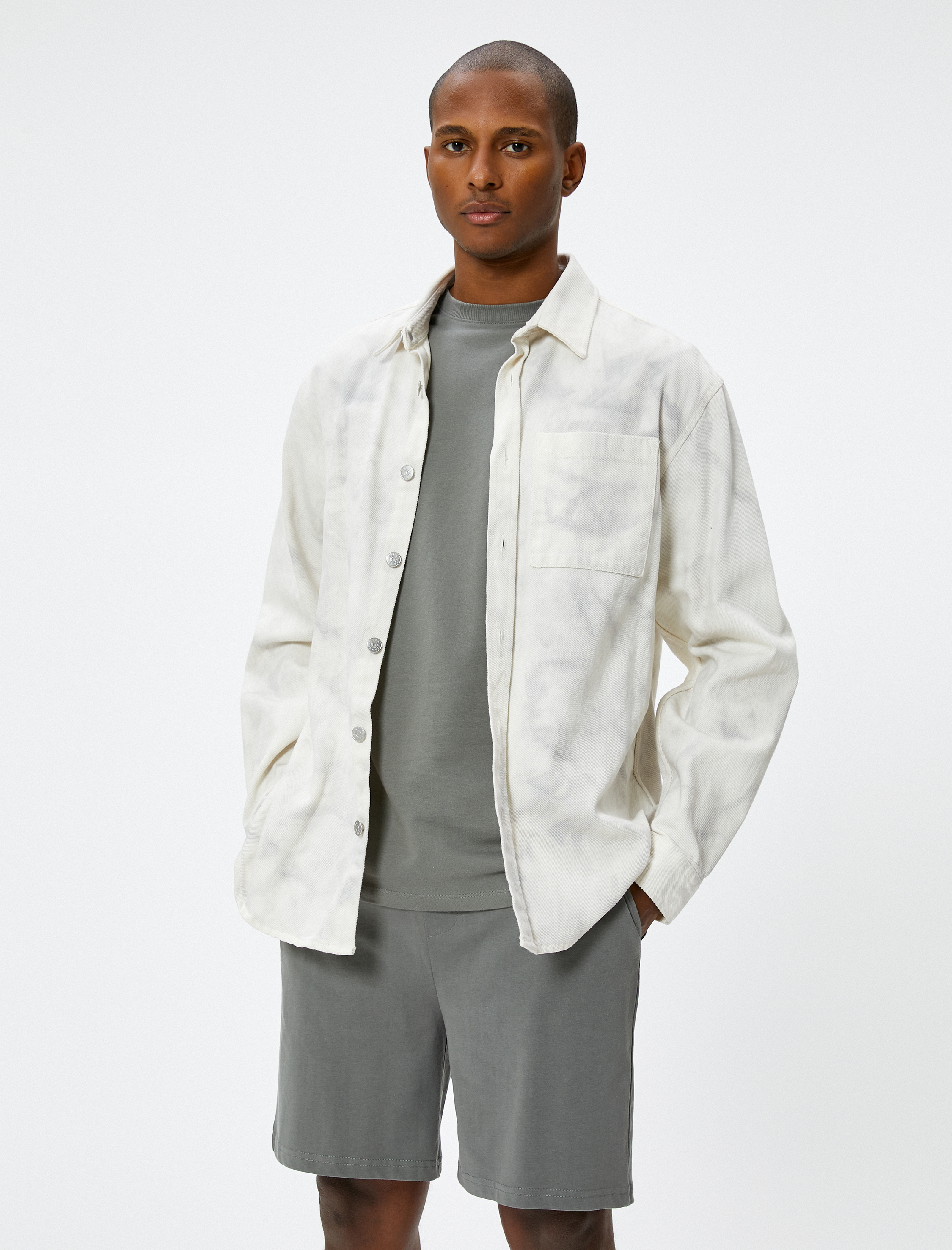   Beli Bağcıklı Bermuda Şort Cep Detaylı Pamuklu