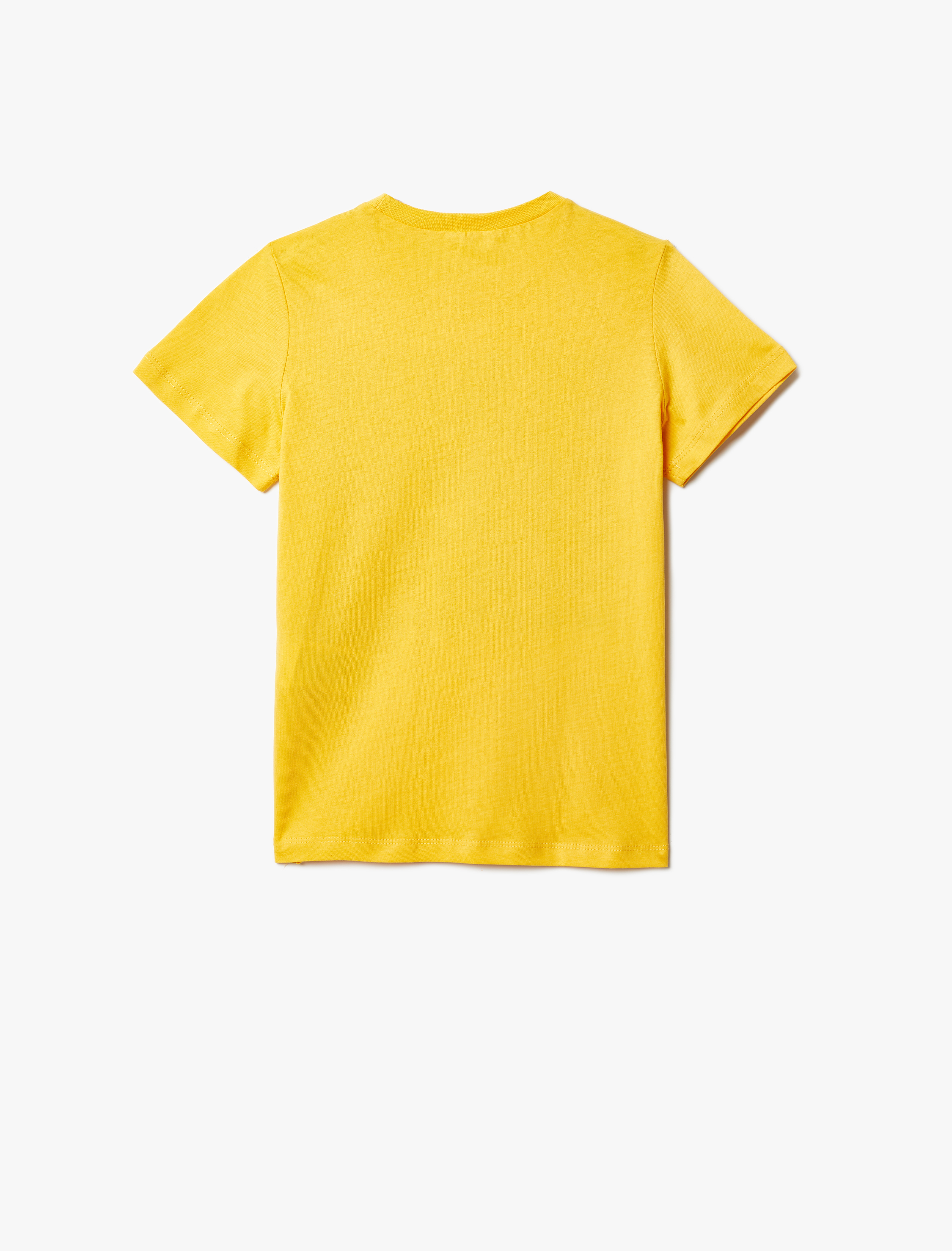  Erkek Çocuk Tişört Slogan Baskılı Kısa Kollu Bisiklet Yaka Pamuklu