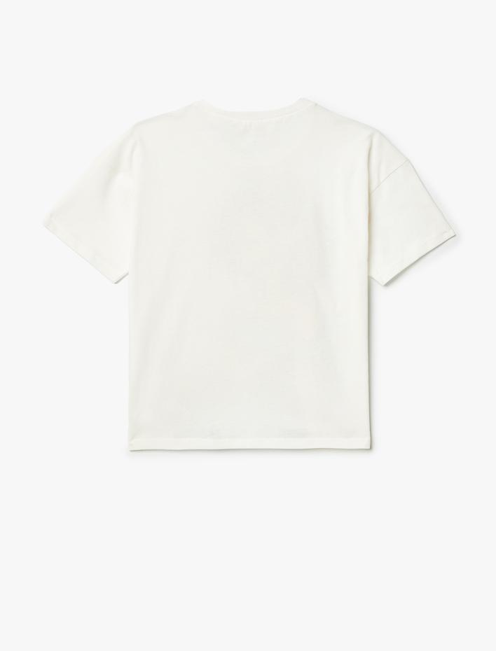 Kız Çocuk Tişört Lisanslı Prenses Yasemin Baskılı Kısa Kollu Bisiklet Yaka