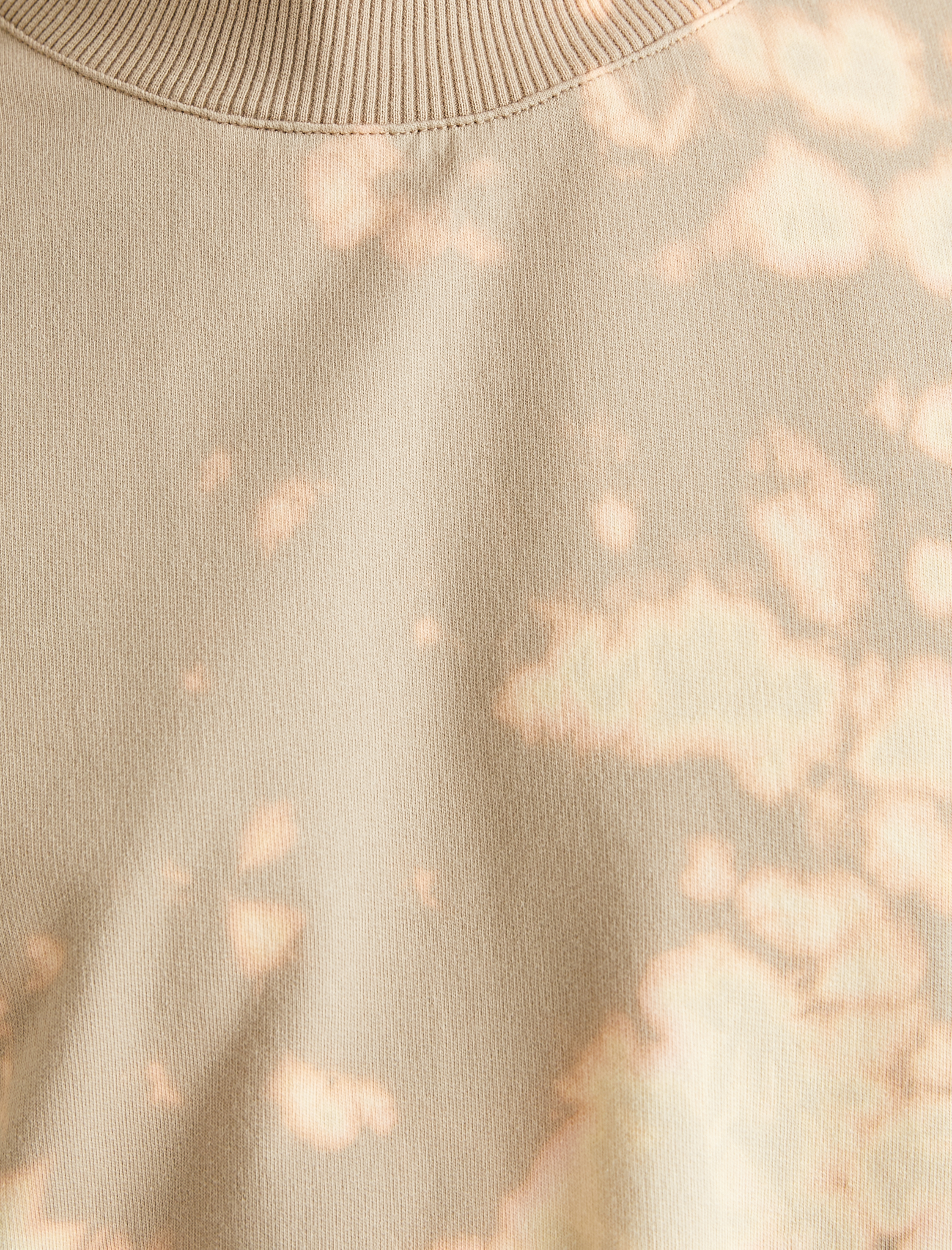   Oversize Tişört Soyut Baskılı Bisiklet Yaka Kısa Kollu