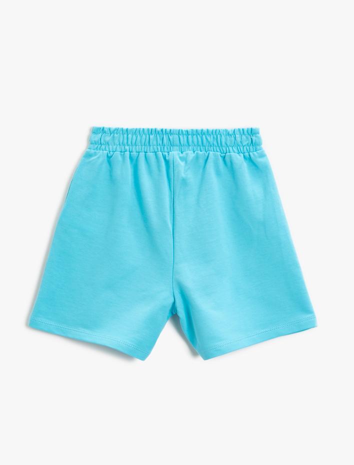 Kız Çocuk Baskılı Şort Pamuklu