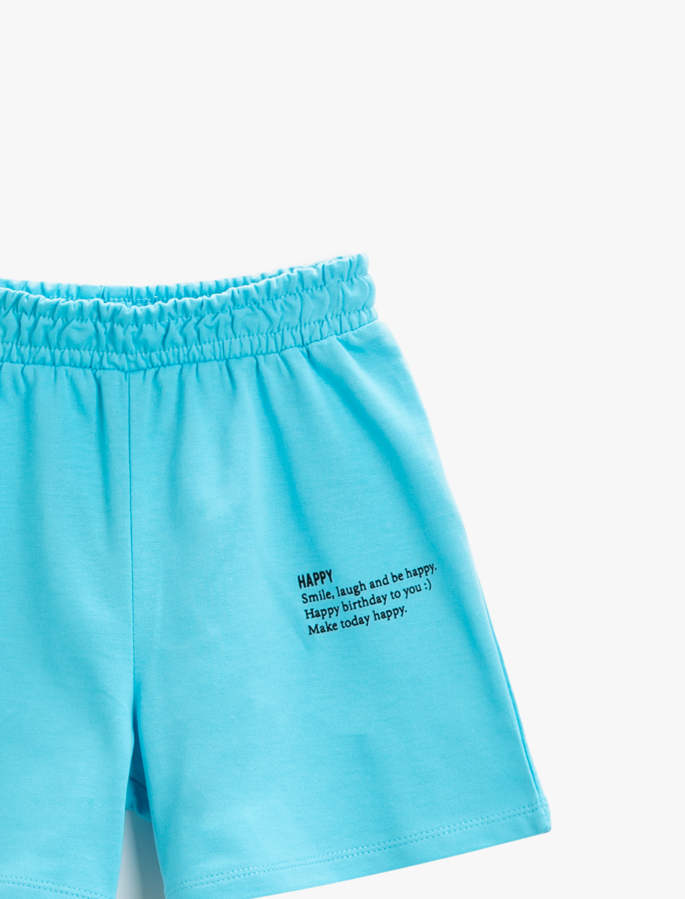  Kız Çocuk Baskılı Şort Pamuklu