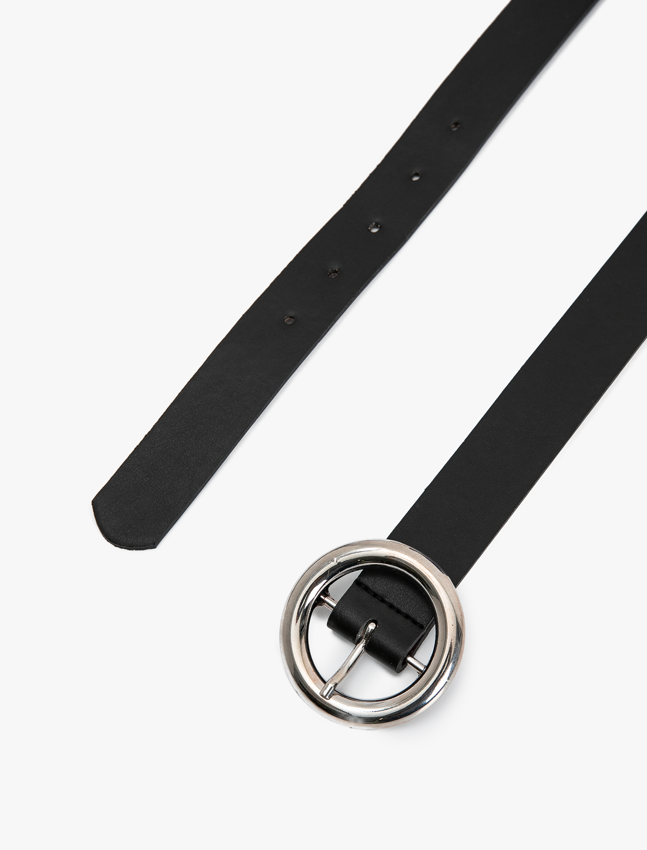  Kadın Kemer Deri Görünümlü Metal Toka Detaylı