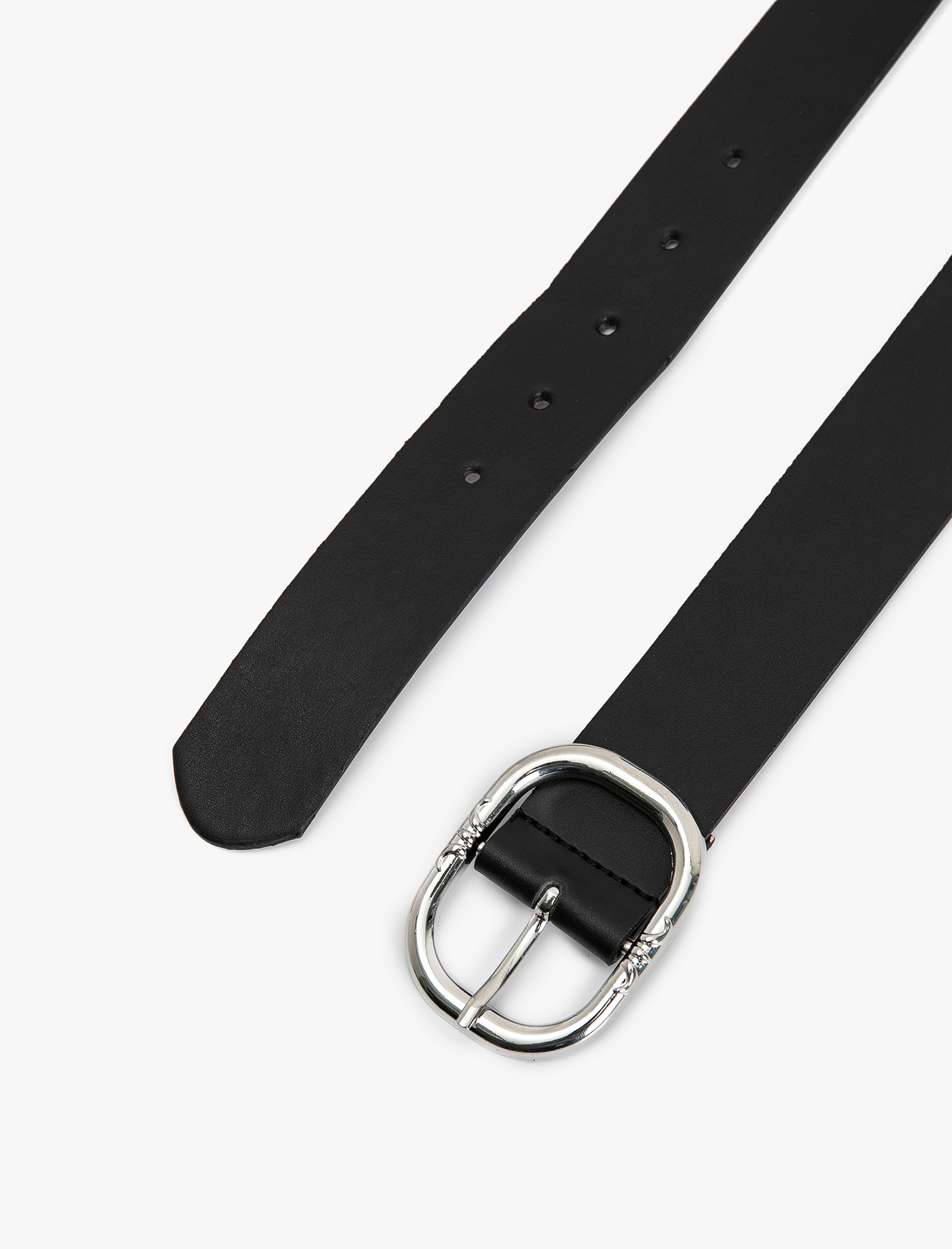  Kadın Kemer Deri Görünümlü Metal Toka Detaylı