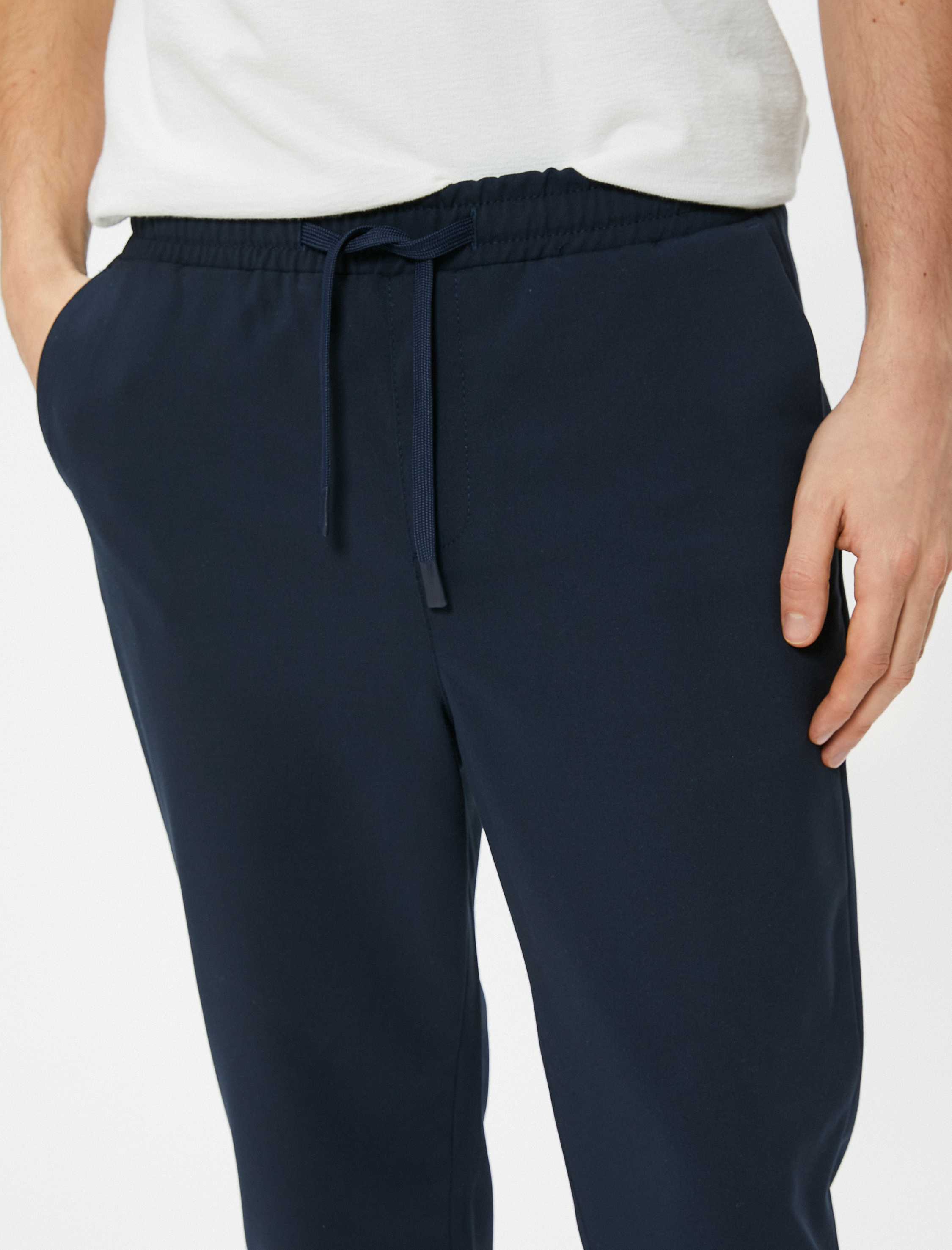   Kumaş Pantolon Beli Bağcıklı Slim Fit Cep Detaylı