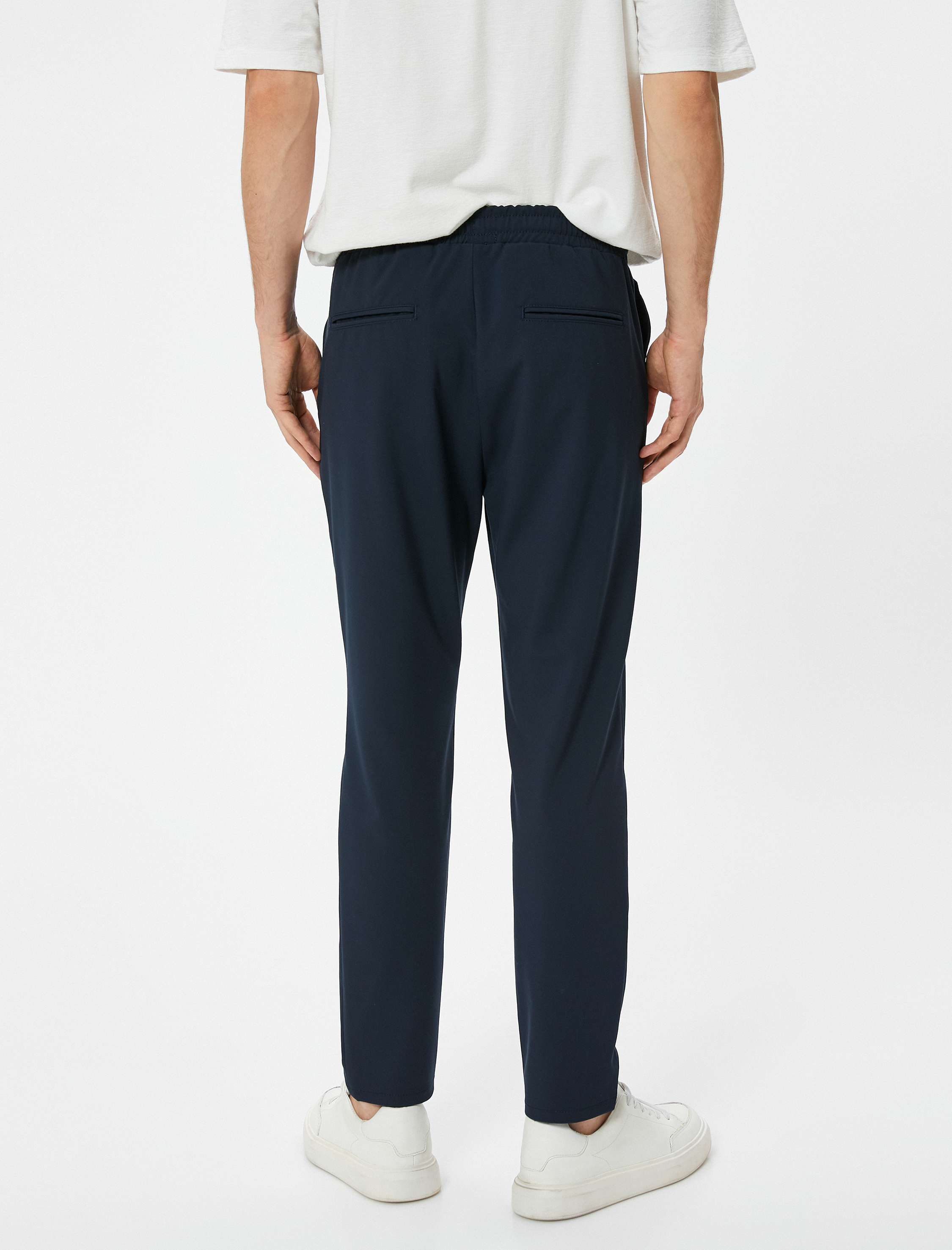   Kumaş Pantolon Beli Bağcıklı Slim Fit Cep Detaylı