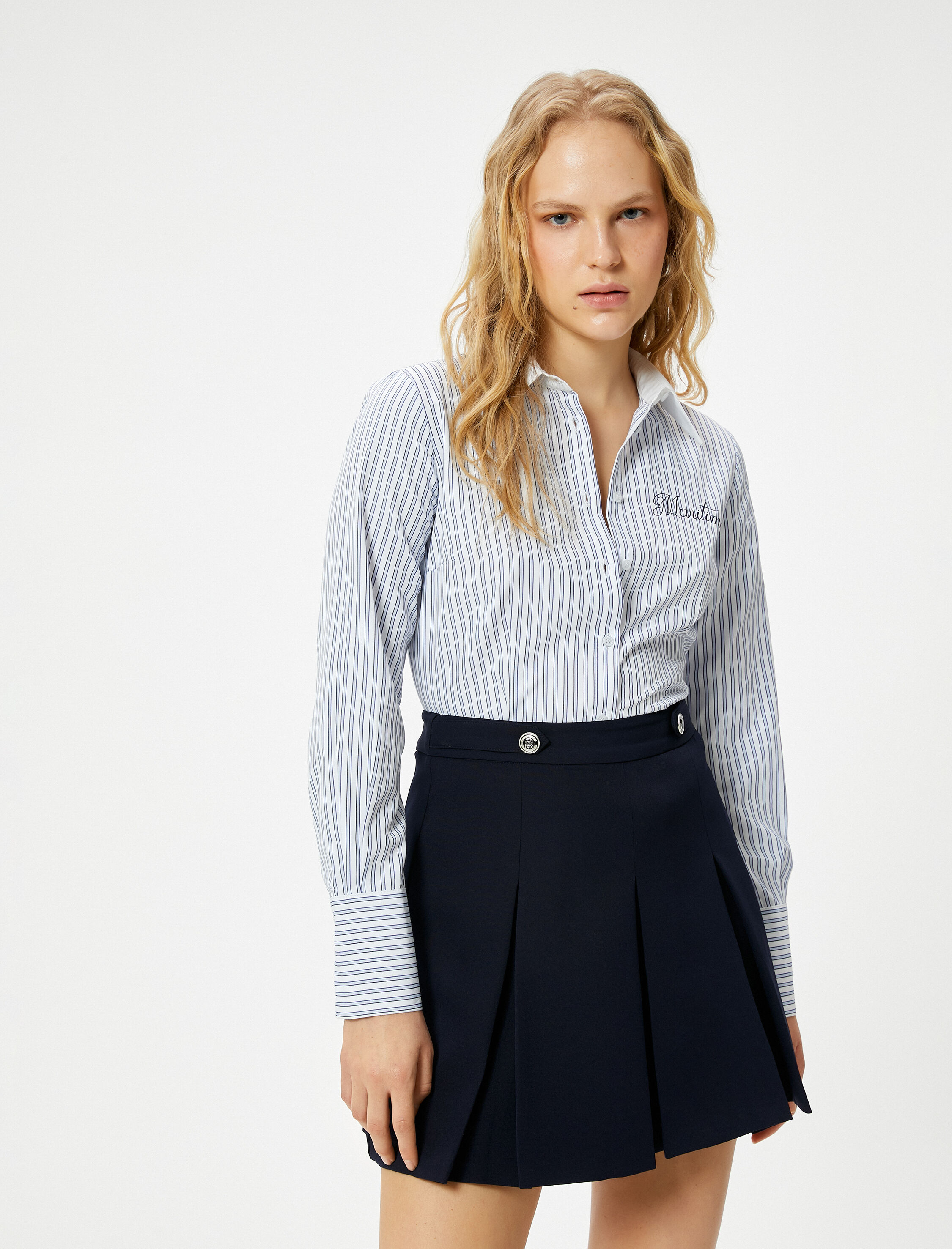   Uzun Kollu Gömlek Düğmeli Standart Kesim Baskılı