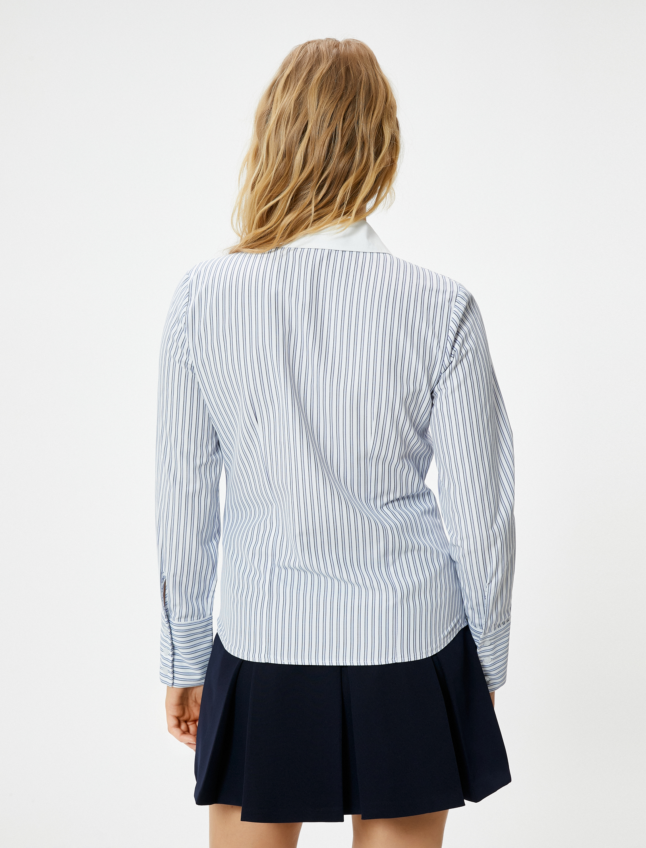   Uzun Kollu Gömlek Düğmeli Standart Kesim Baskılı