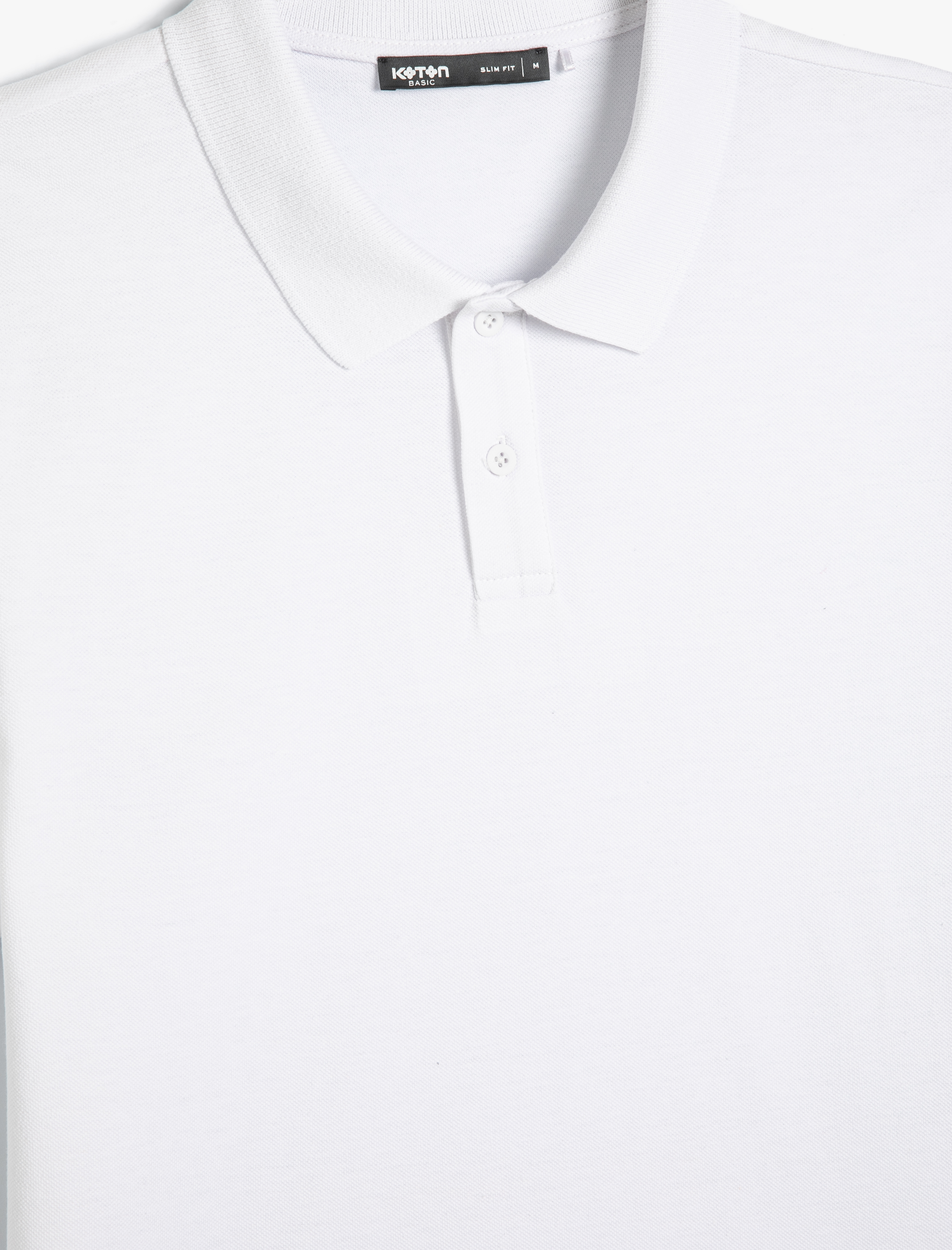 Polo Yaka Tişört Slim Fit Düğmeli Kısa Kollu