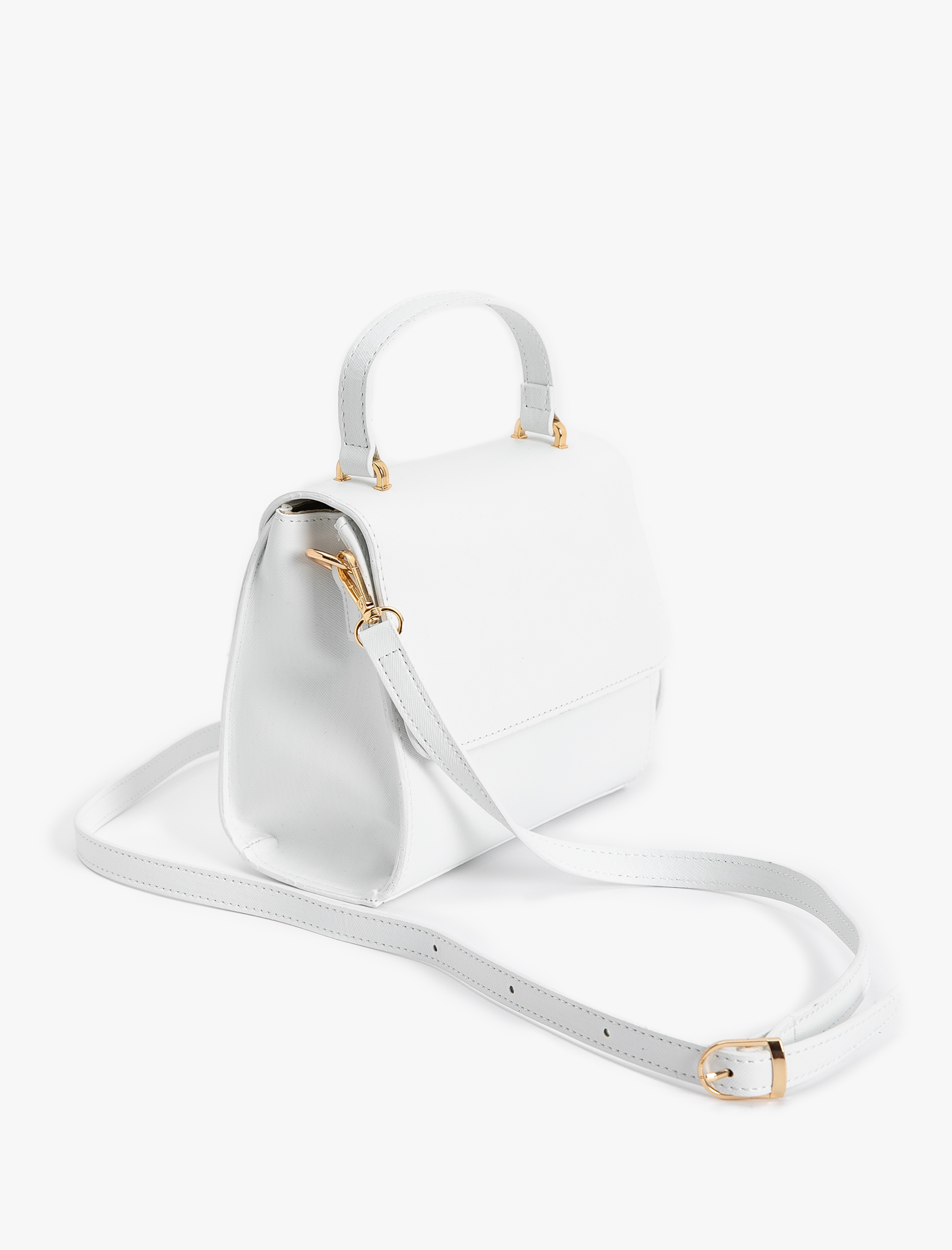  Kadın Çapraz Çanta Kapaklı Suni Deri Saplı