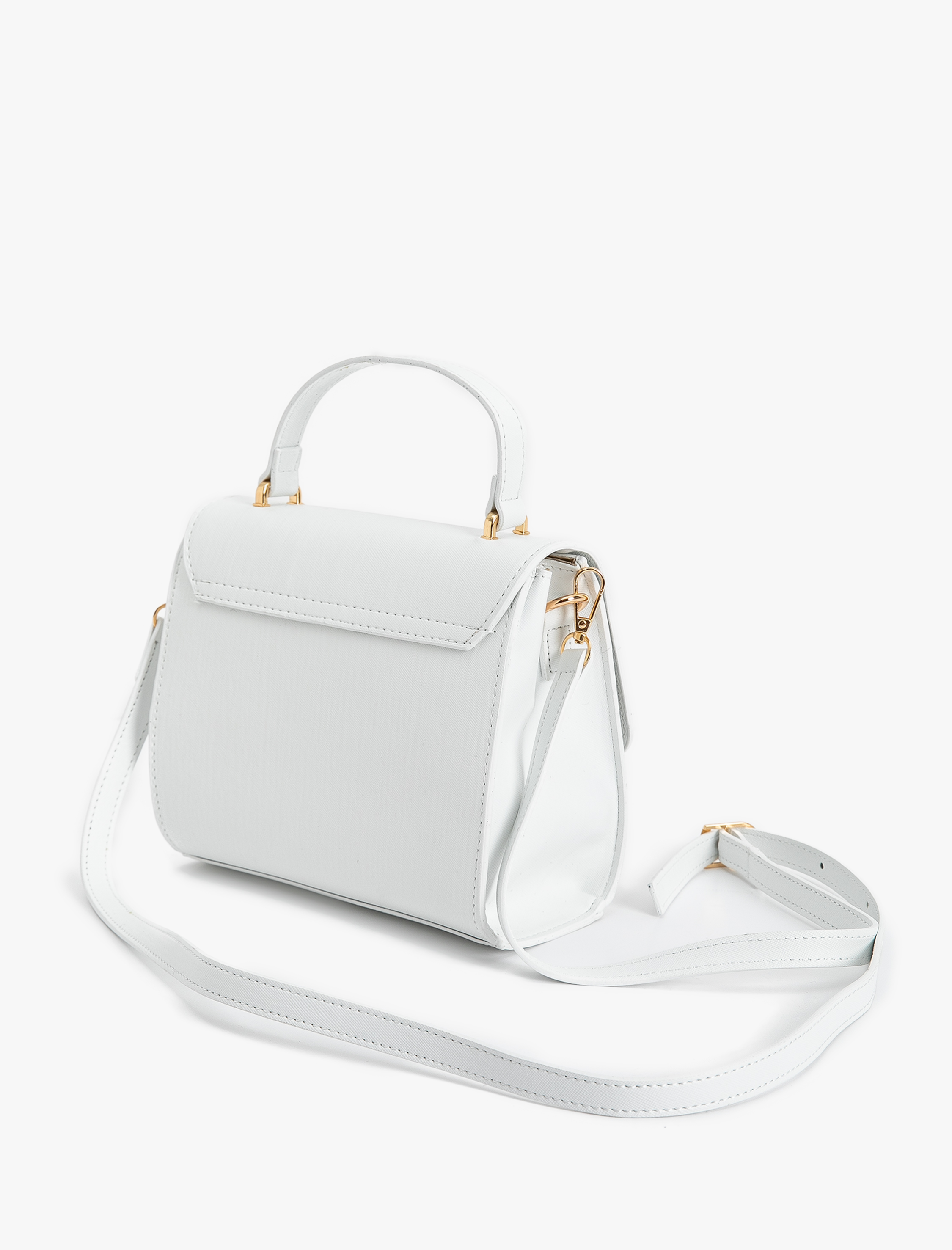  Kadın Çapraz Çanta Kapaklı Suni Deri Saplı