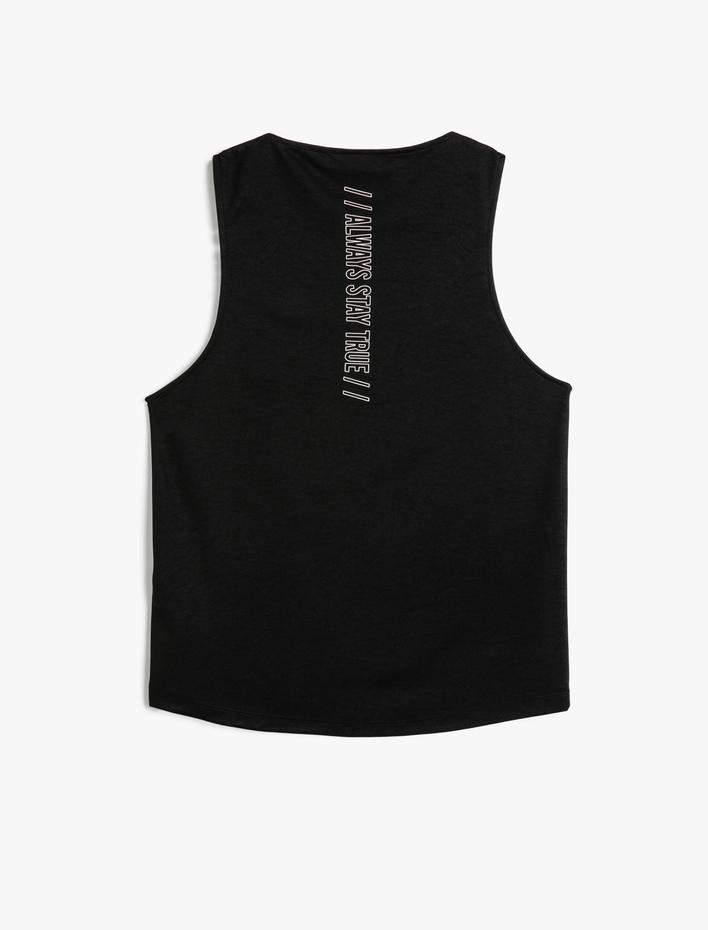  Sporcu Atleti Kolsuz Arkası Baskılı Bisiklet Yaka