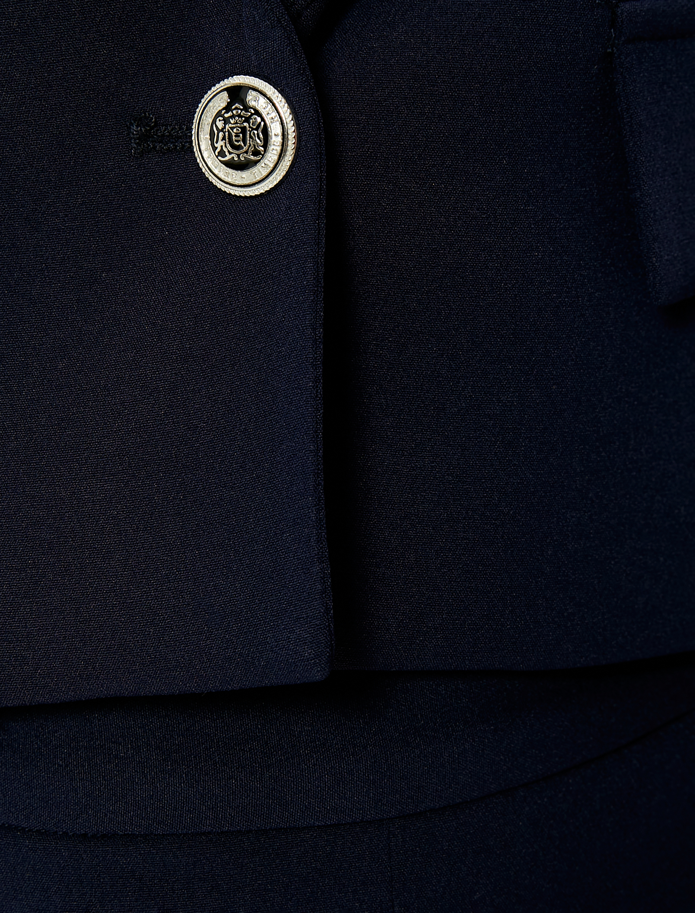   Crop Blazer Ceket Düğmeli Kapaklı Cepli