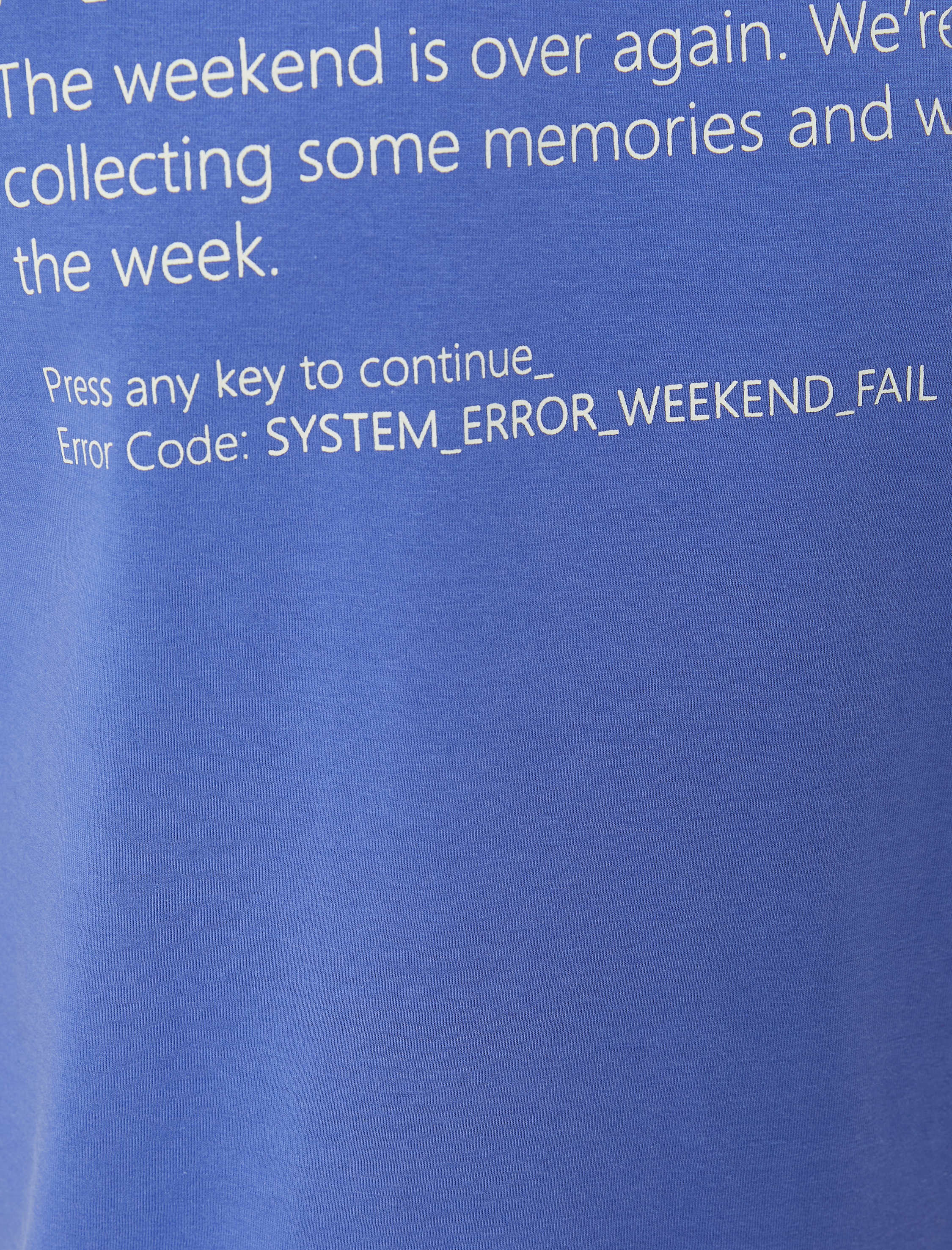   Slogan Baskılı Tişört Bisiklet Yaka Kısa Kollu Pamuklu