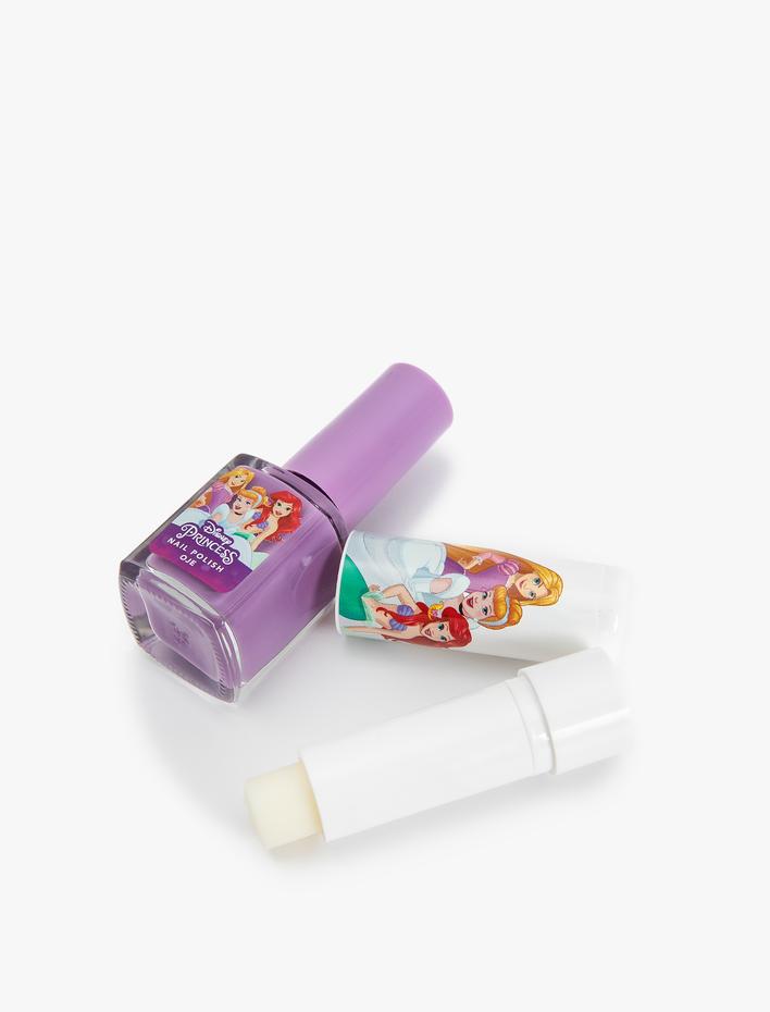 Kadın Dudak Nemlendirici ve Oje Disney Princess Temalı Lisanslı