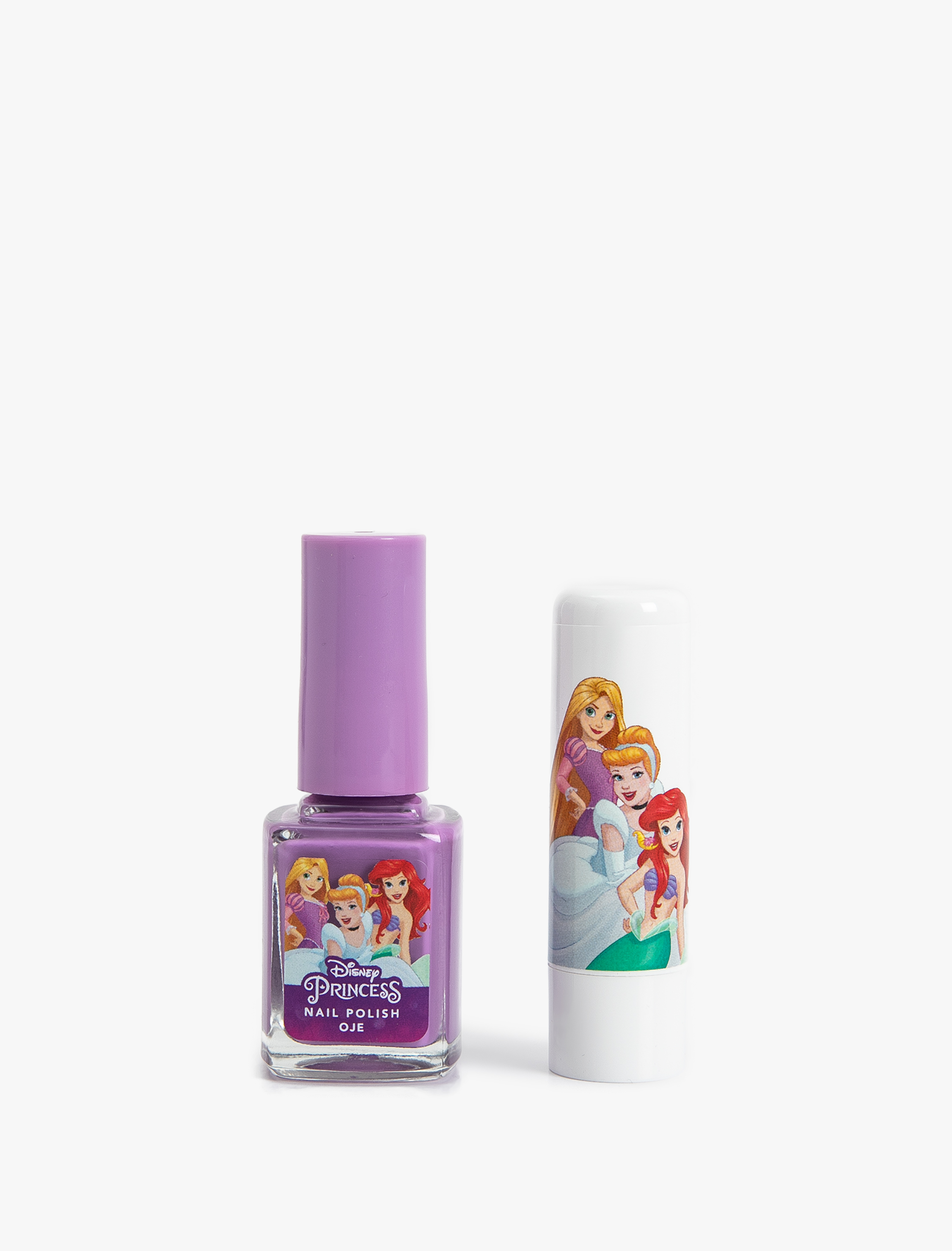  Kadın Dudak Nemlendirici ve Oje Disney Princess Temalı Lisanslı