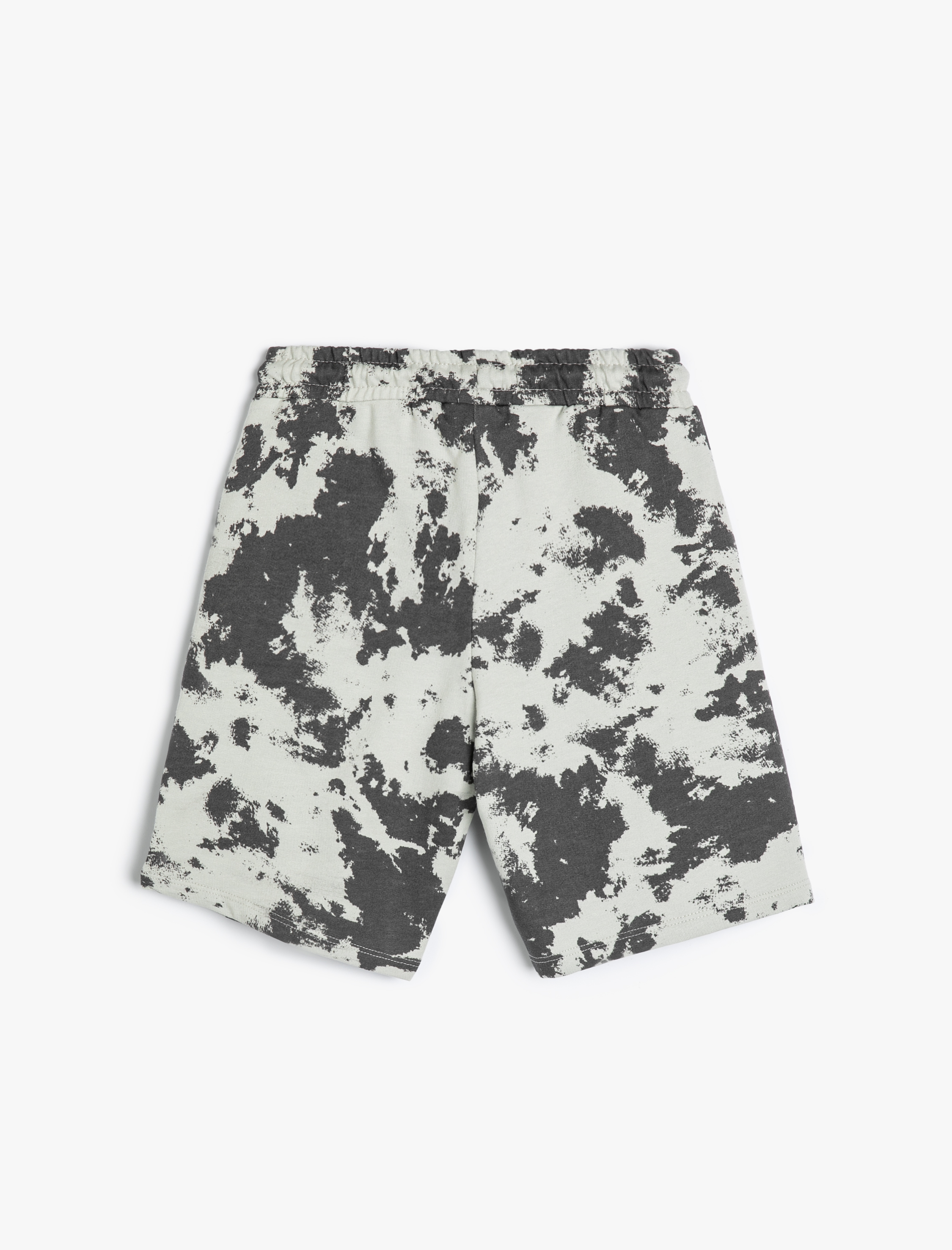  Erkek Çocuk Şort Batik Desenli Beli Lastikli Cepli Pamuklu