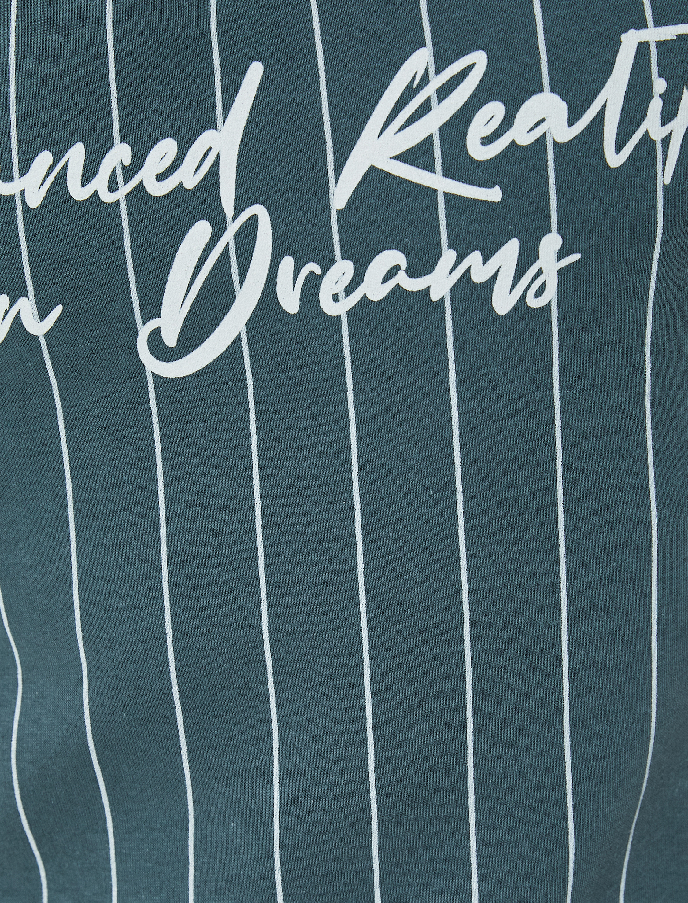   Yarım Fermuarlı Sweatshirt Slogan Baskılı Dik Yaka Şardonlu