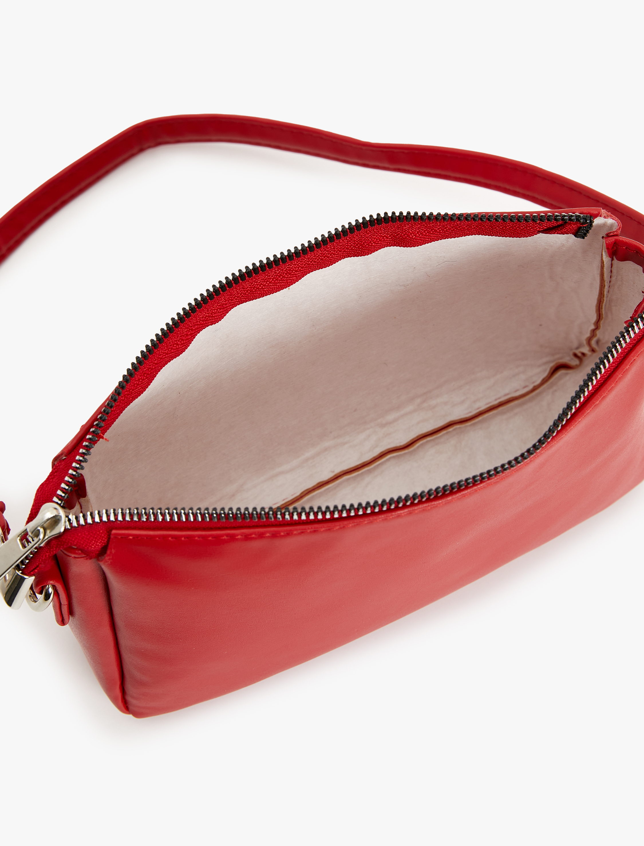  Kadın Omuz Çantası Suni Deri Fermuarlı Askılı Geometrik