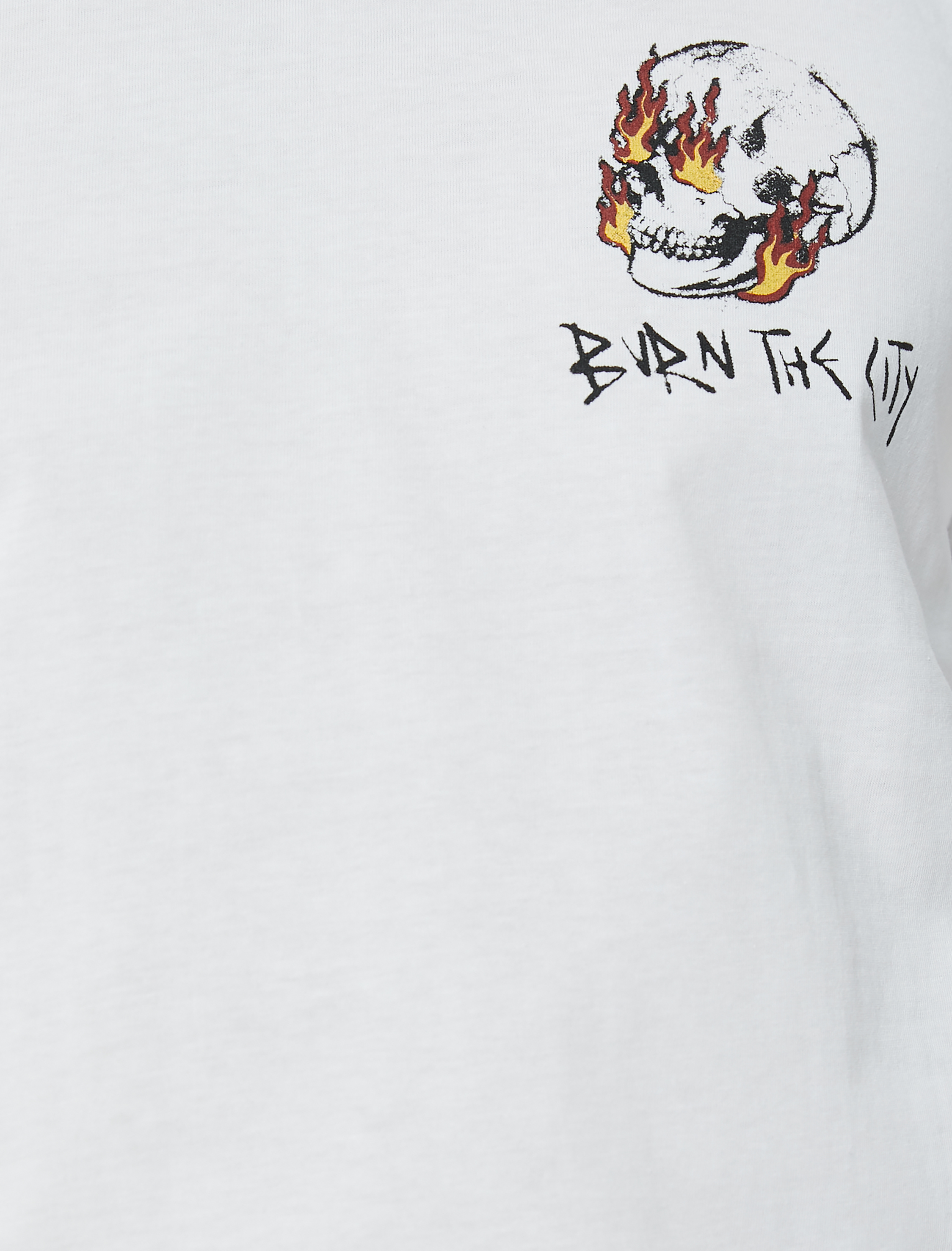   Arkası Baskılı Tişört Sloganlı Bisiklet Yaka Kısa Kollu