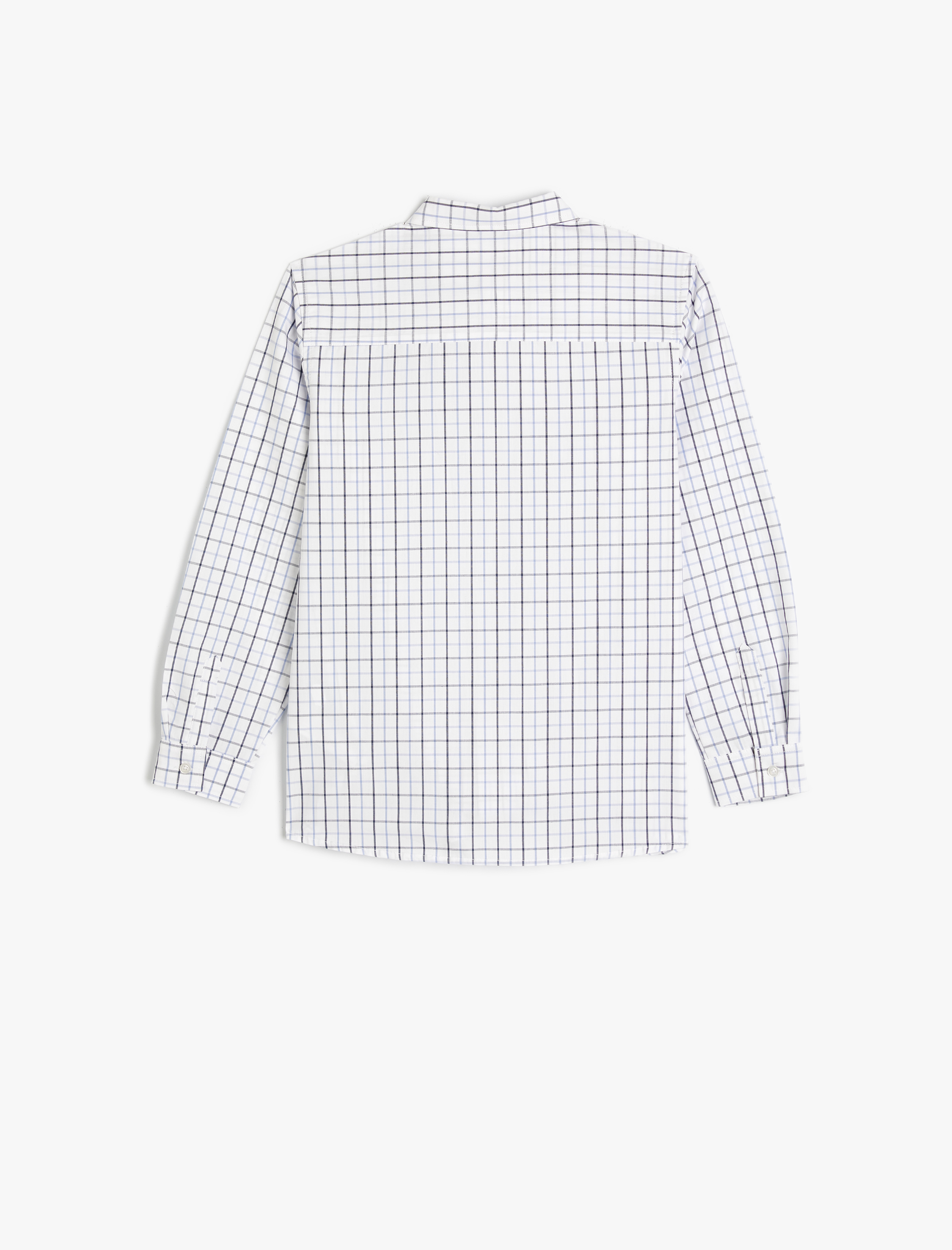  Erkek Çocuk Uzun Kollu Gömlek Pamuklu Düğmeli Klasik Yaka