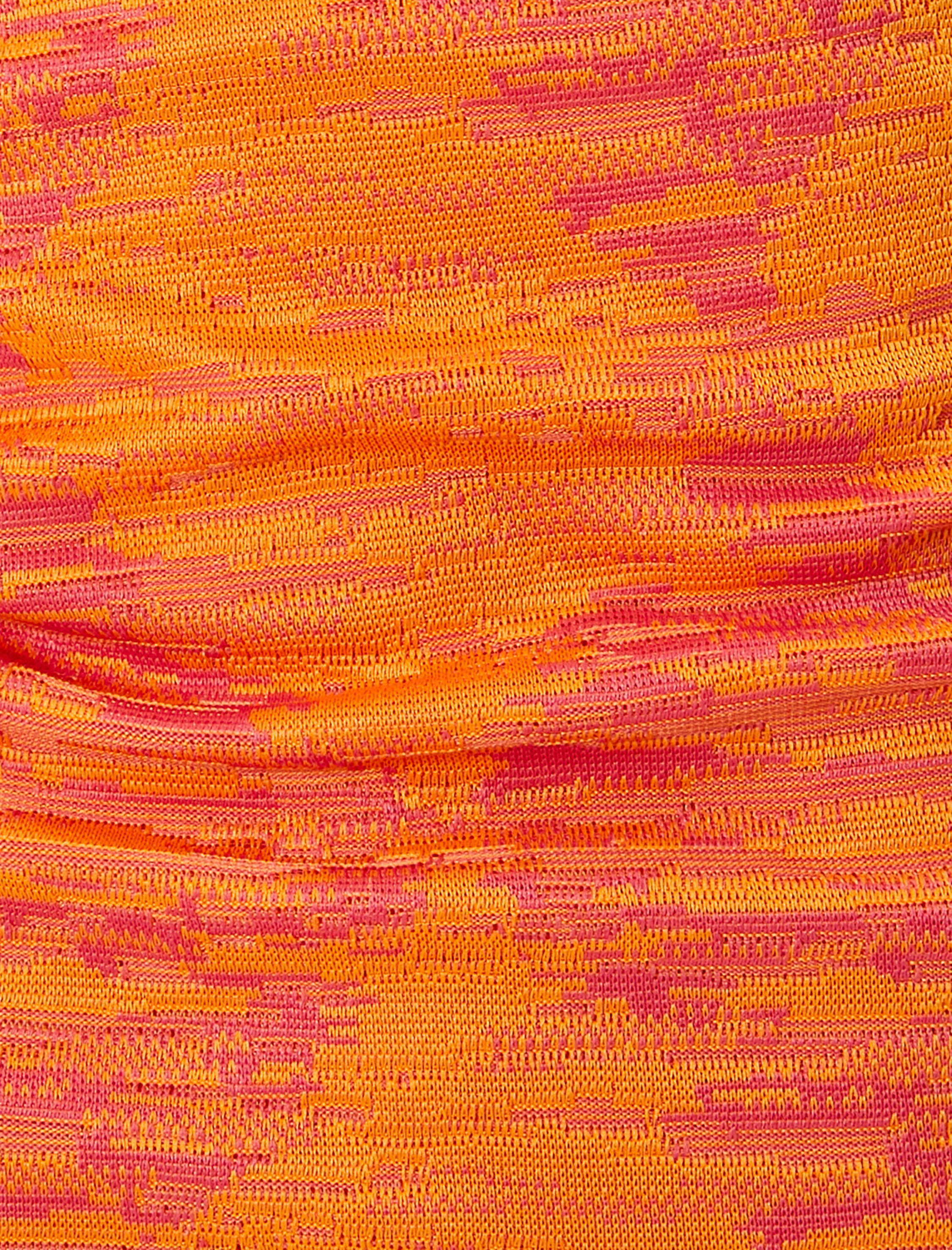   Askılı Midi Kalem Elbise Dokuma Geometrik Desenli