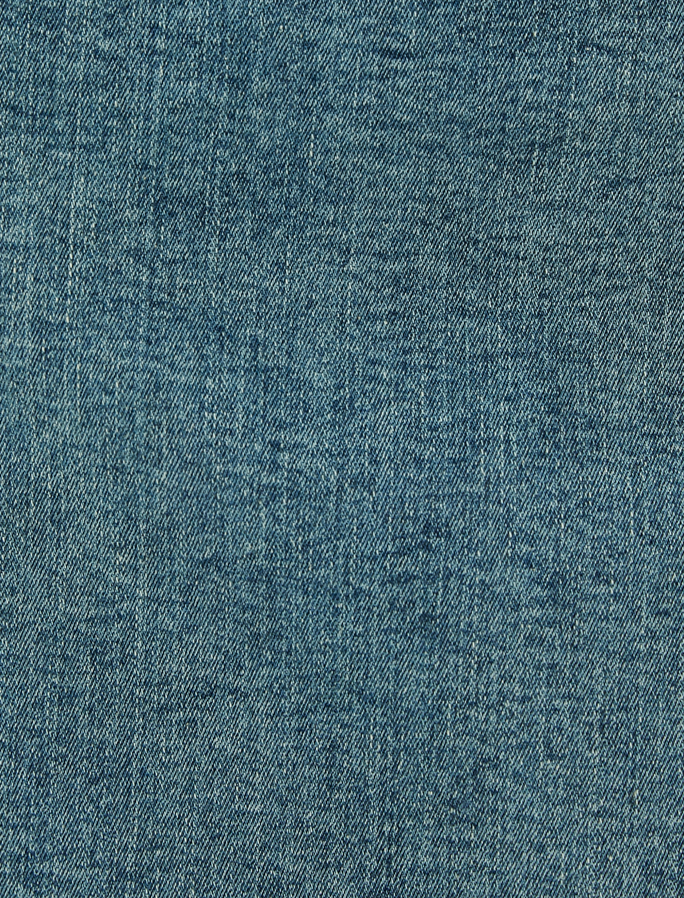   Uzun Kot Etek Yandan Yırtmaç Detaylı Yüksek Bel Pamuklu