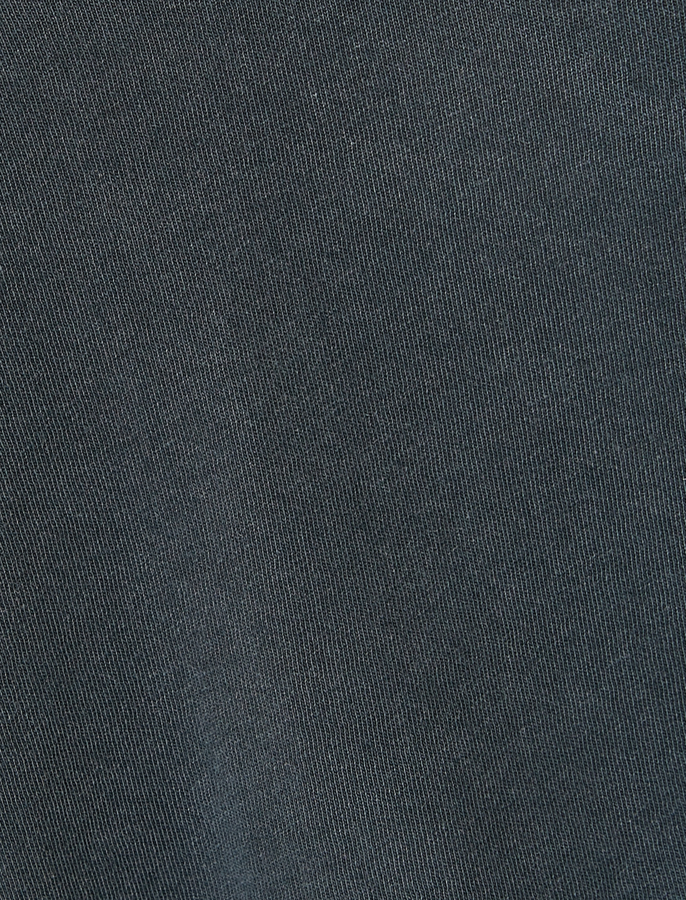 V Yaka Tişört Yıkamalı Kısa Kollu Pamuklu