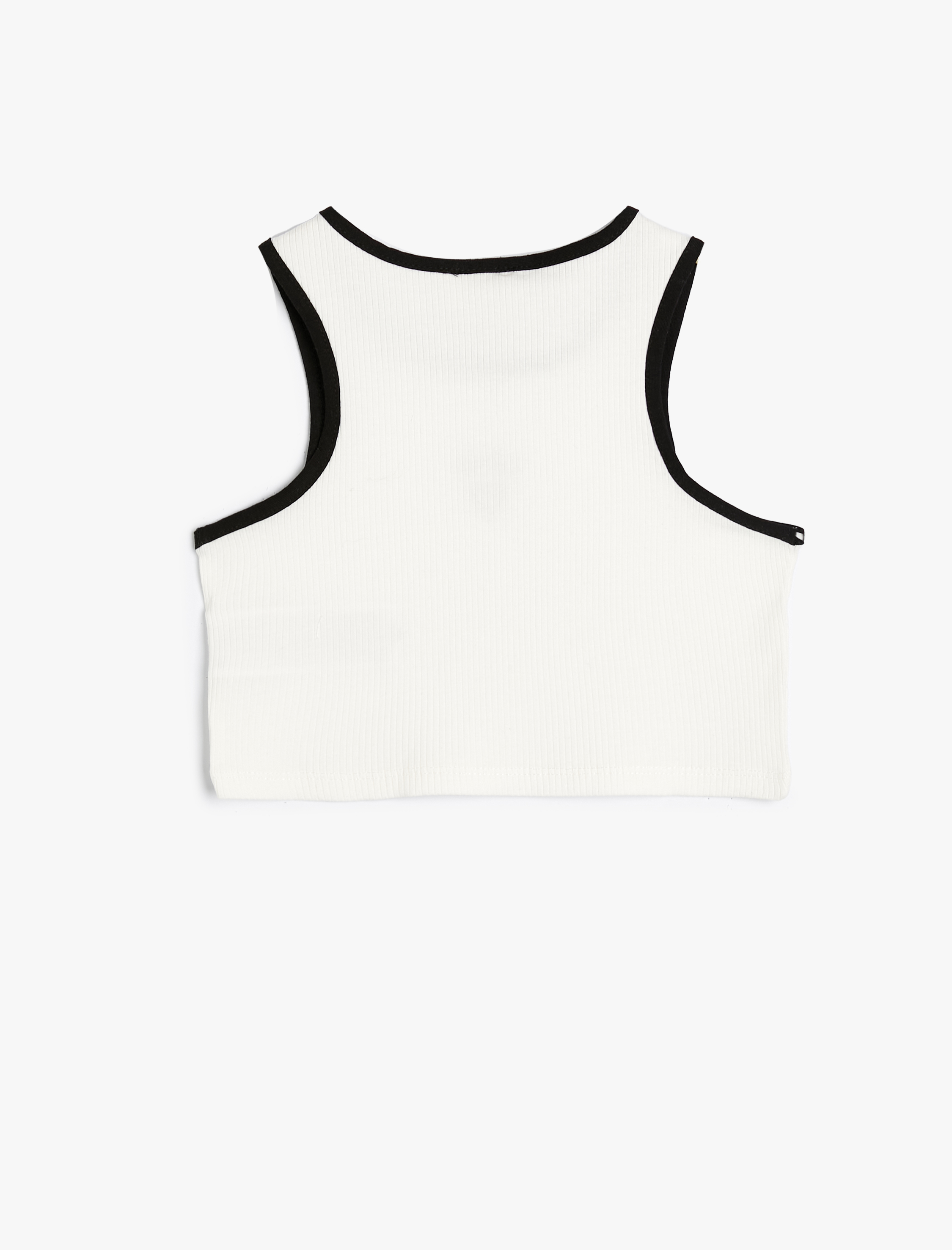  Kız Çocuk Atlet Kalp İşlemeli Ribanalı Bisiklet Yaka Biyeli Pamuklu